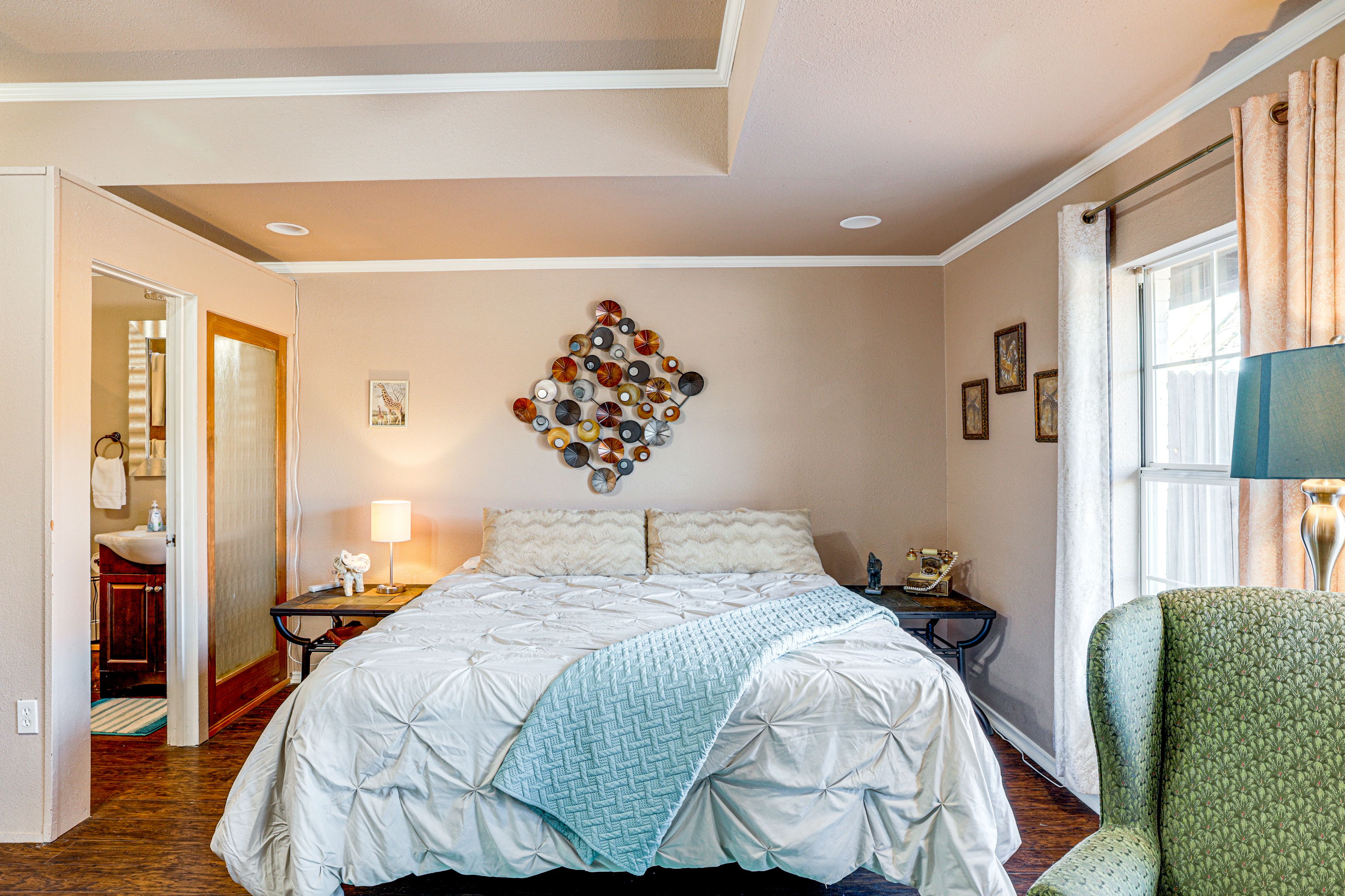 Sleeping Area | King Bed | Queen Sleeper Sofa