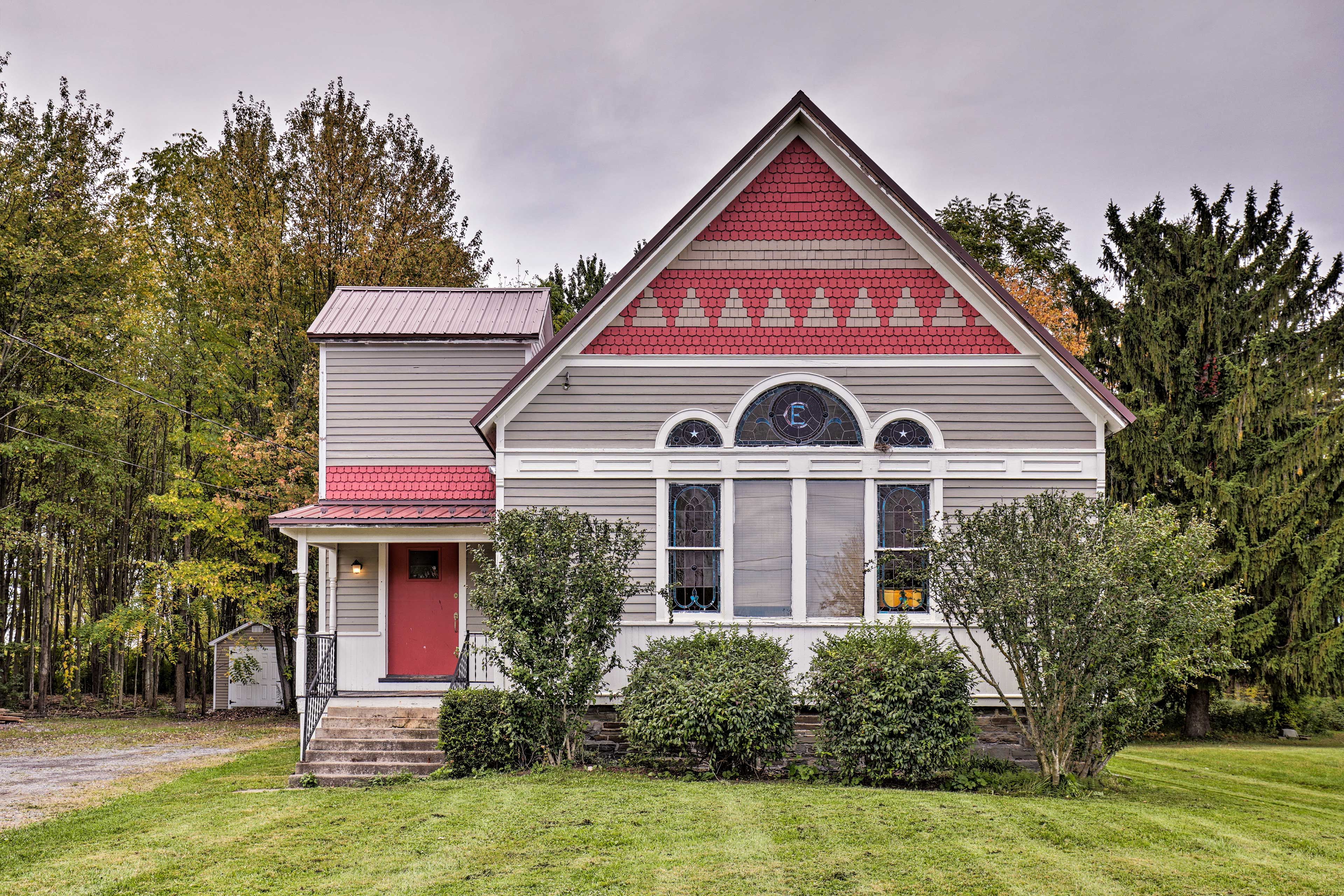 Ovid Vacation Rental | 1BR | 1BA | Stairs Required | 850 Sq Ft