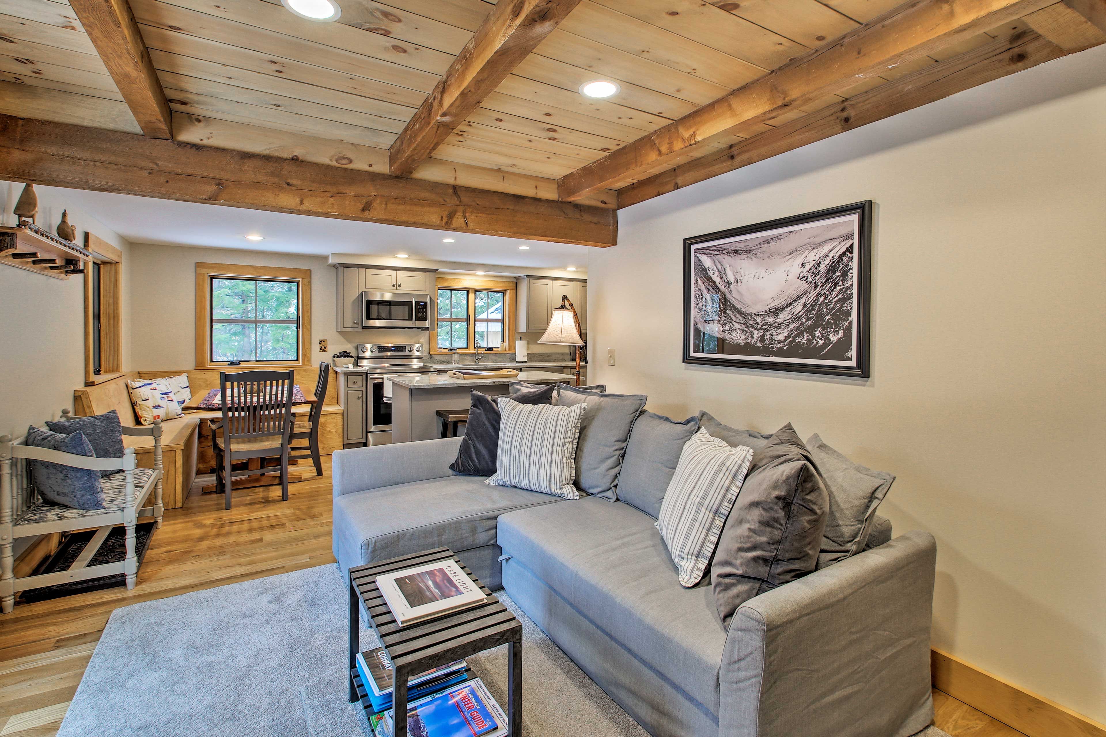 The home features all new furnishings.