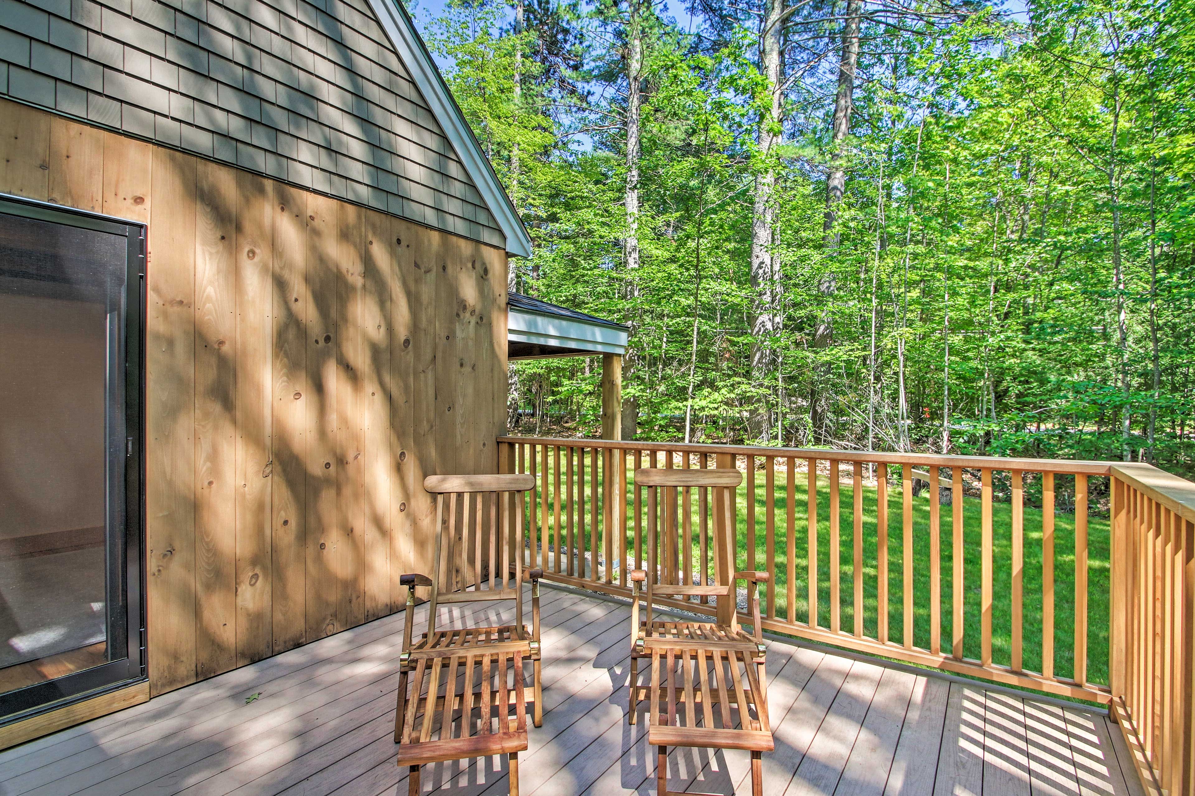 No matter what time of day, there is always sun on one part of the deck.