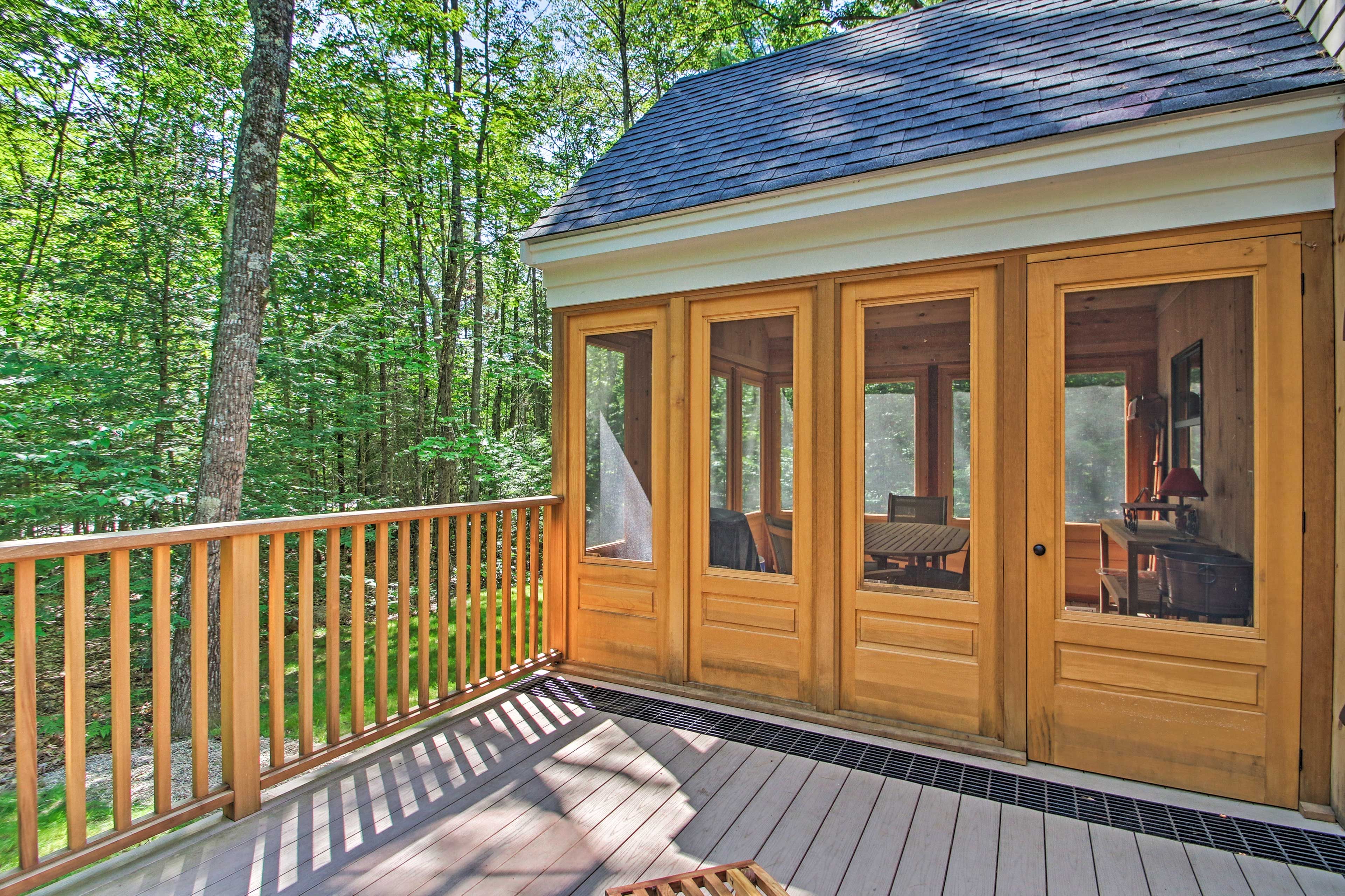 The sundeck offers a large amount of space to lay out and get some vitamin D.