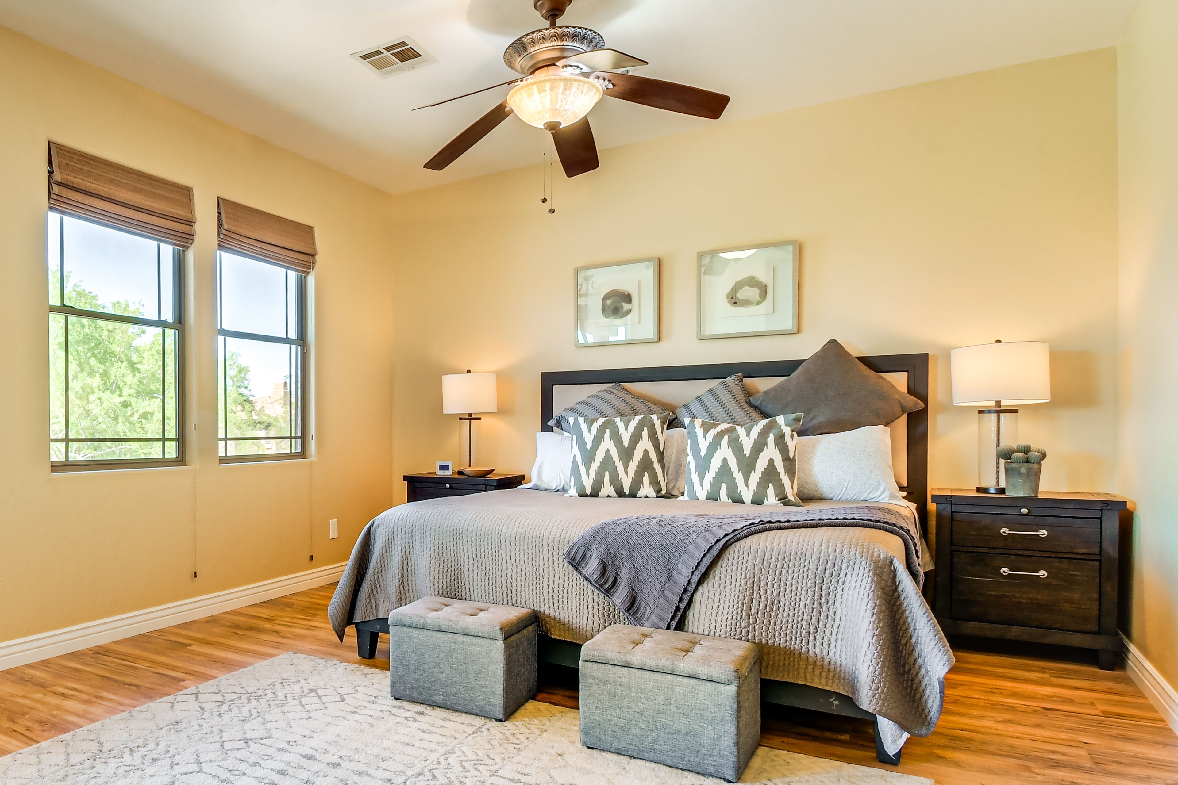 Bedroom 1 | King Bed | Desk | Access to Balcony