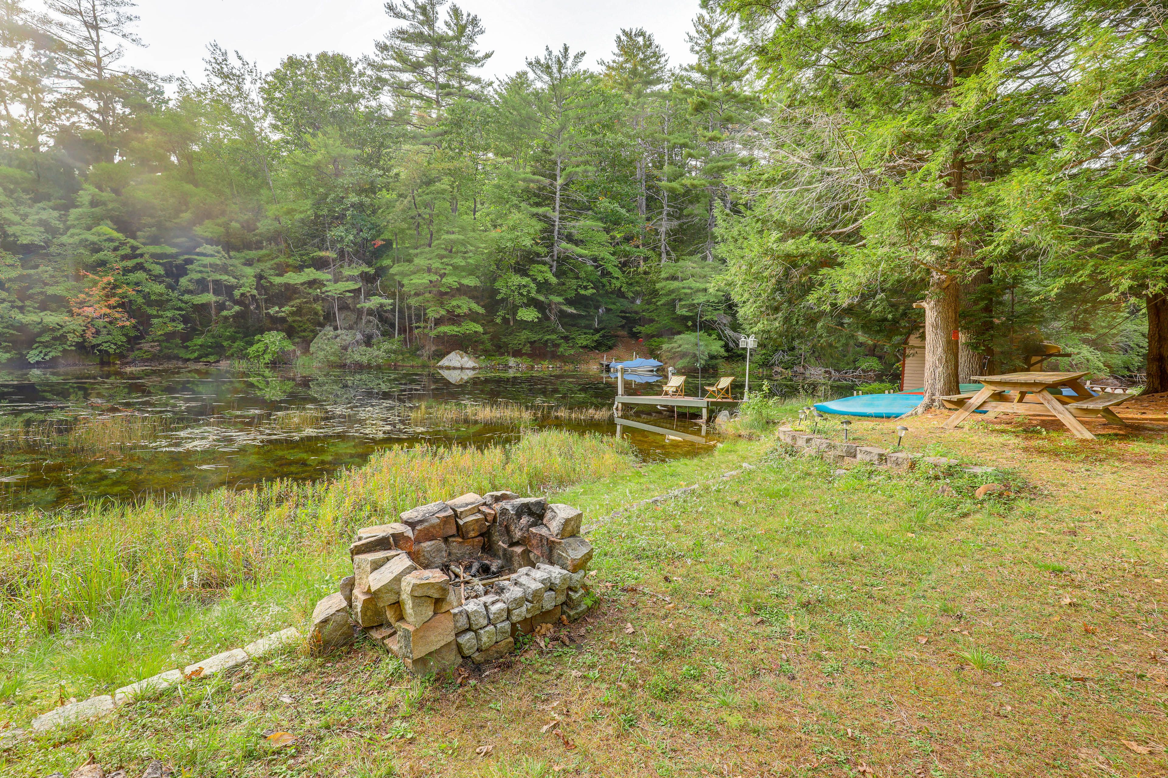 Fire Pit (Wood Not Provided) | Puscatquog River Access