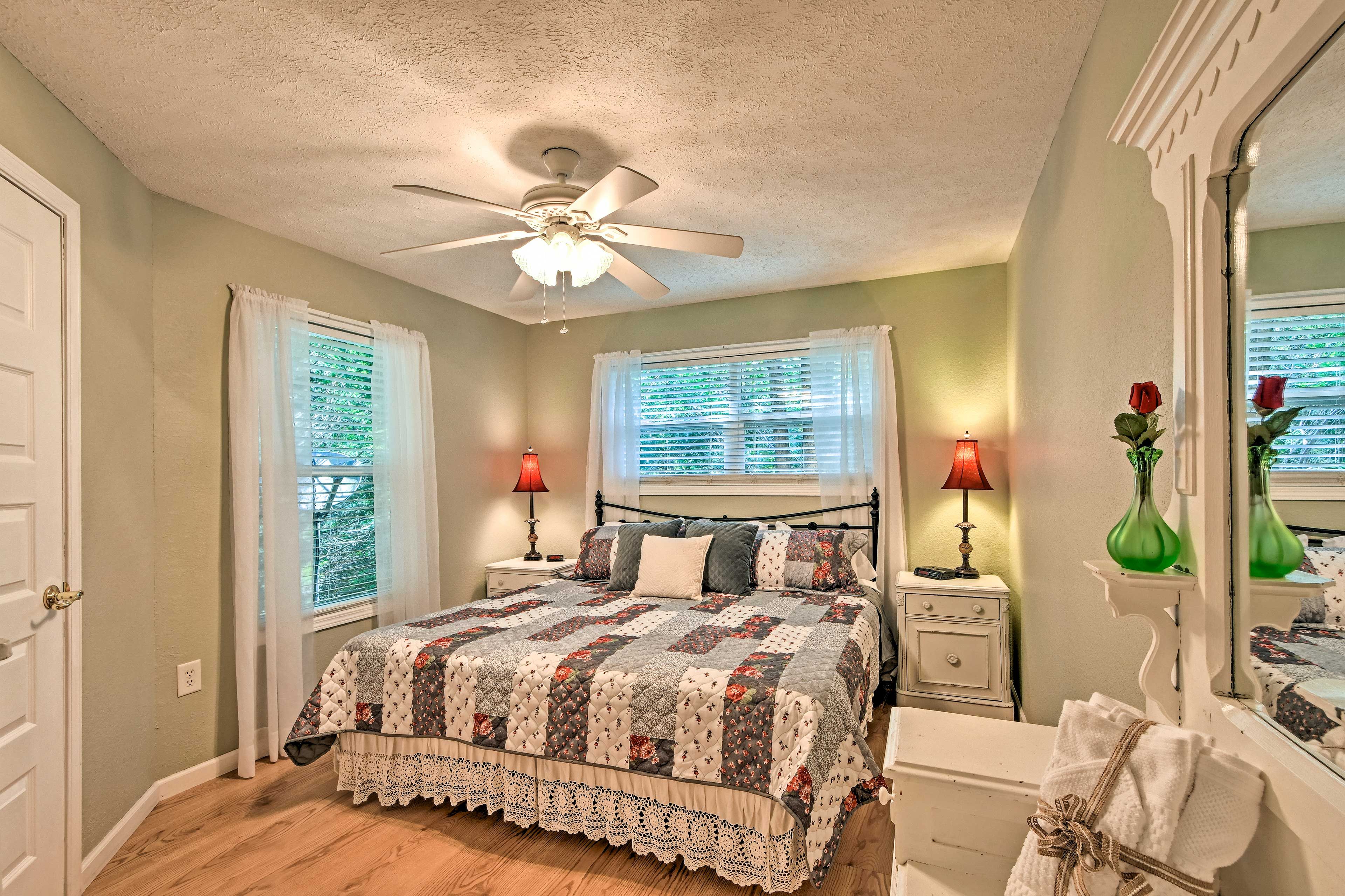 Claim this king bed as your own!