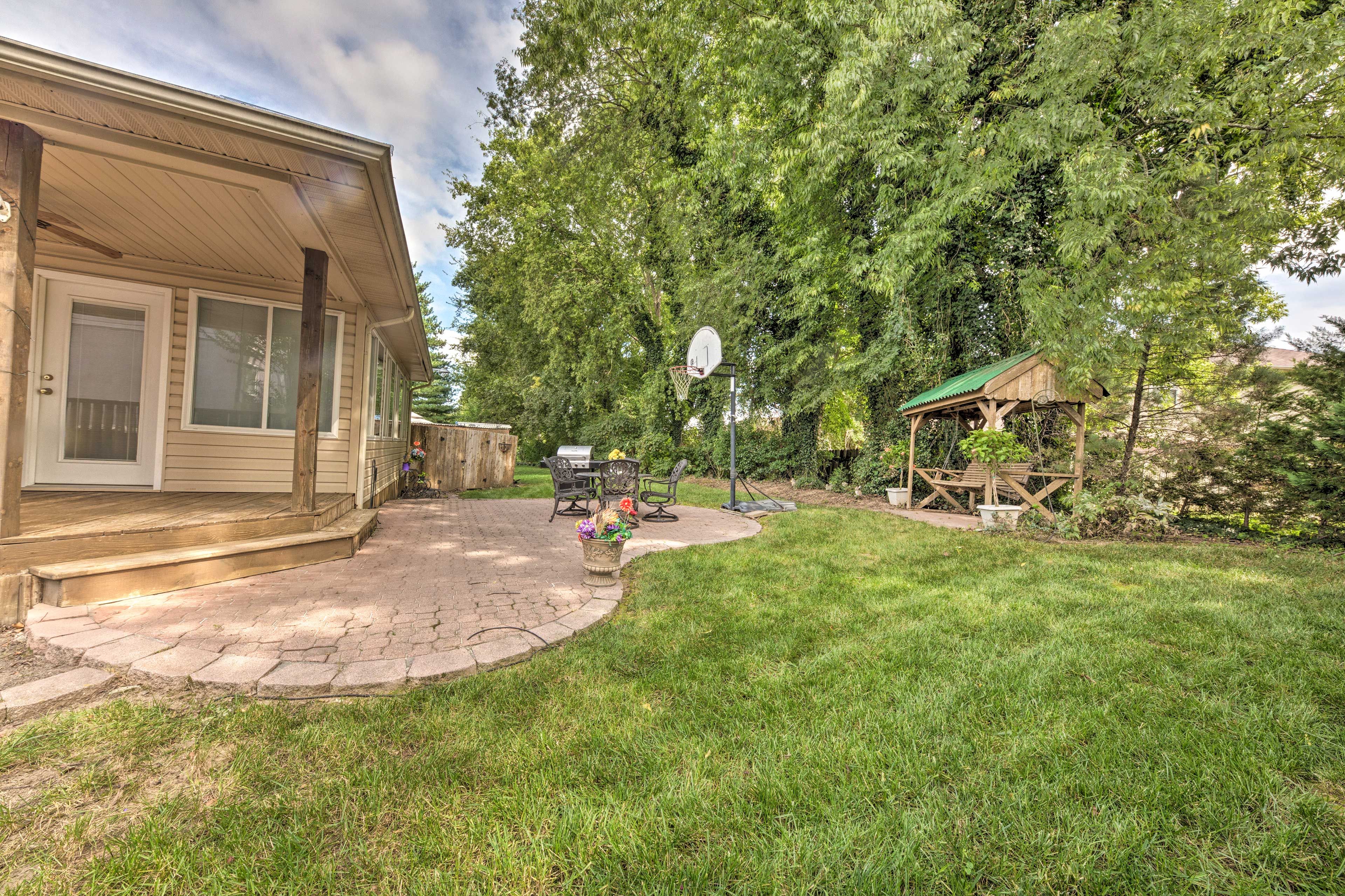 Kick back and relax on the furnished patio.