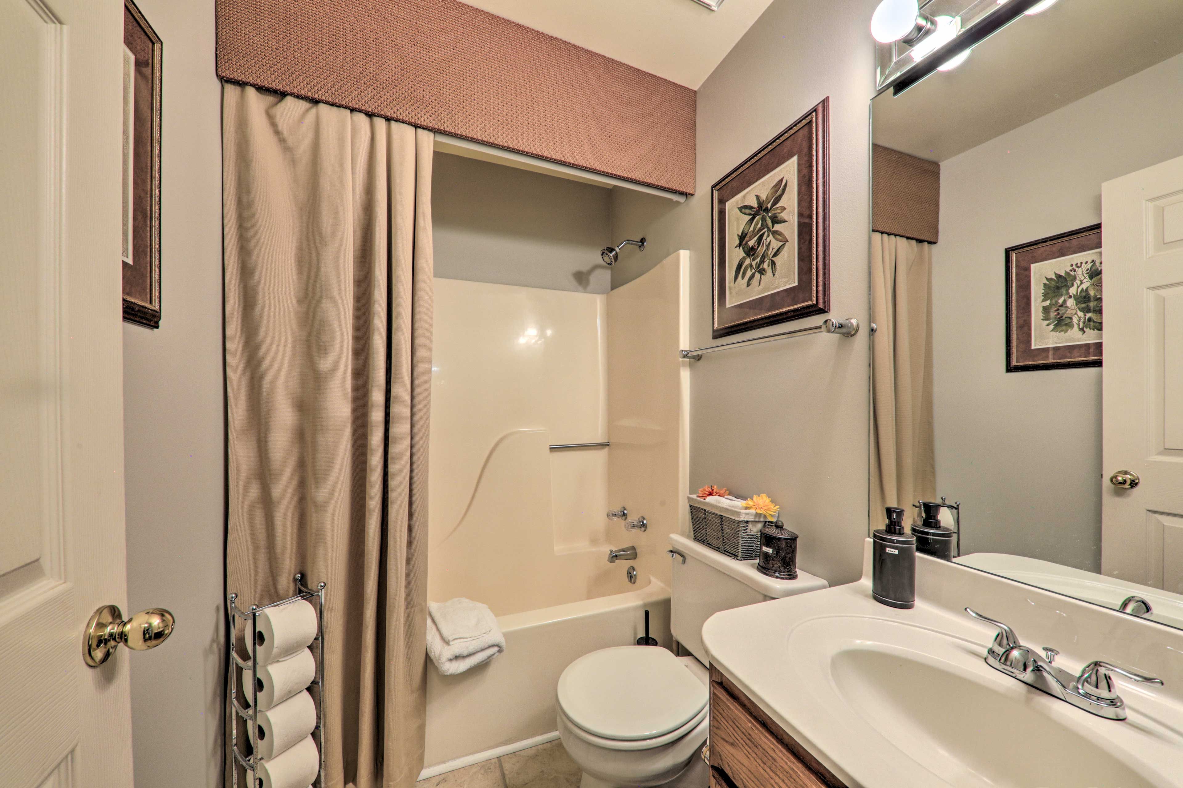 Fresh towels are provided for your stay.