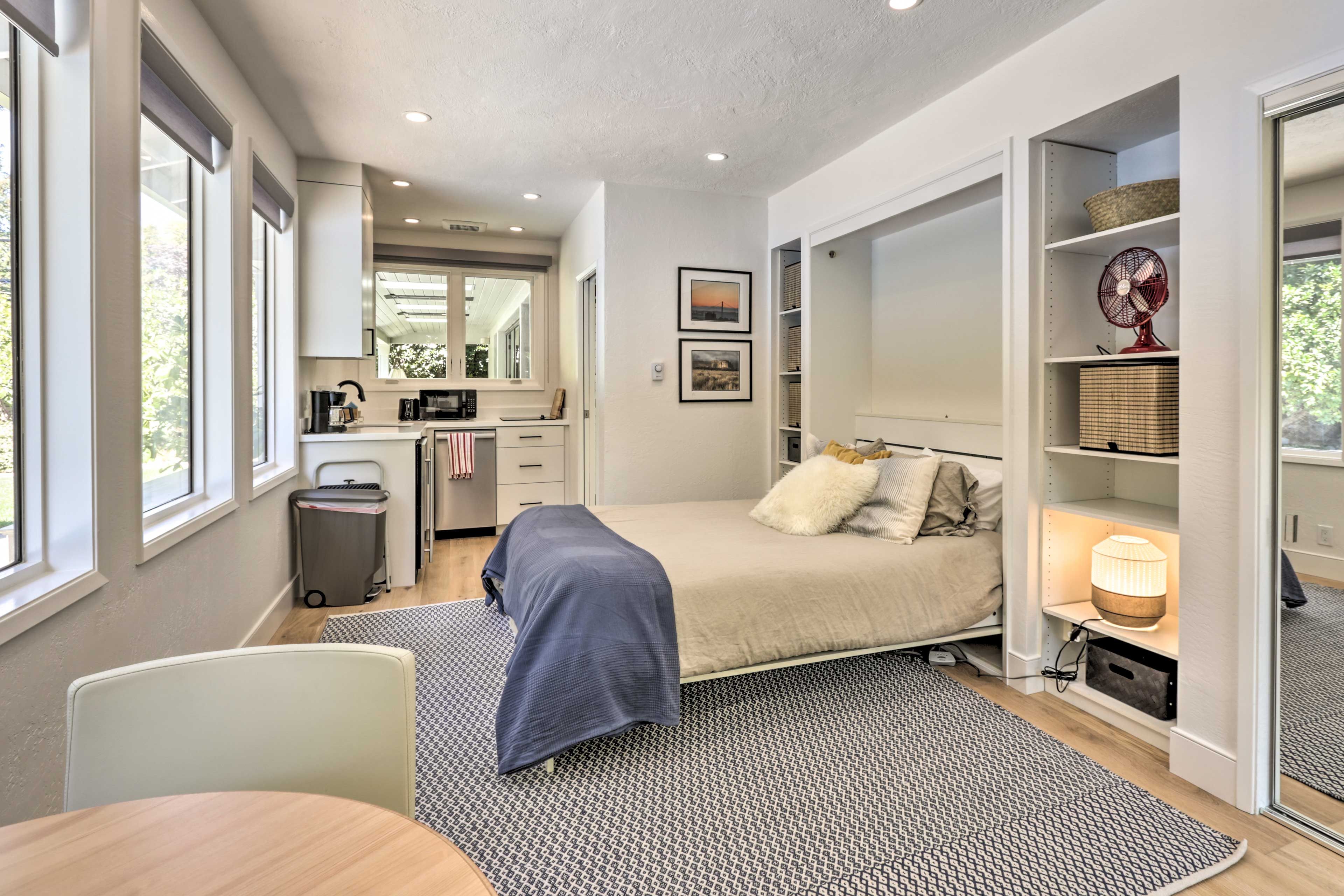 Interior | Queen Murphy Bed
