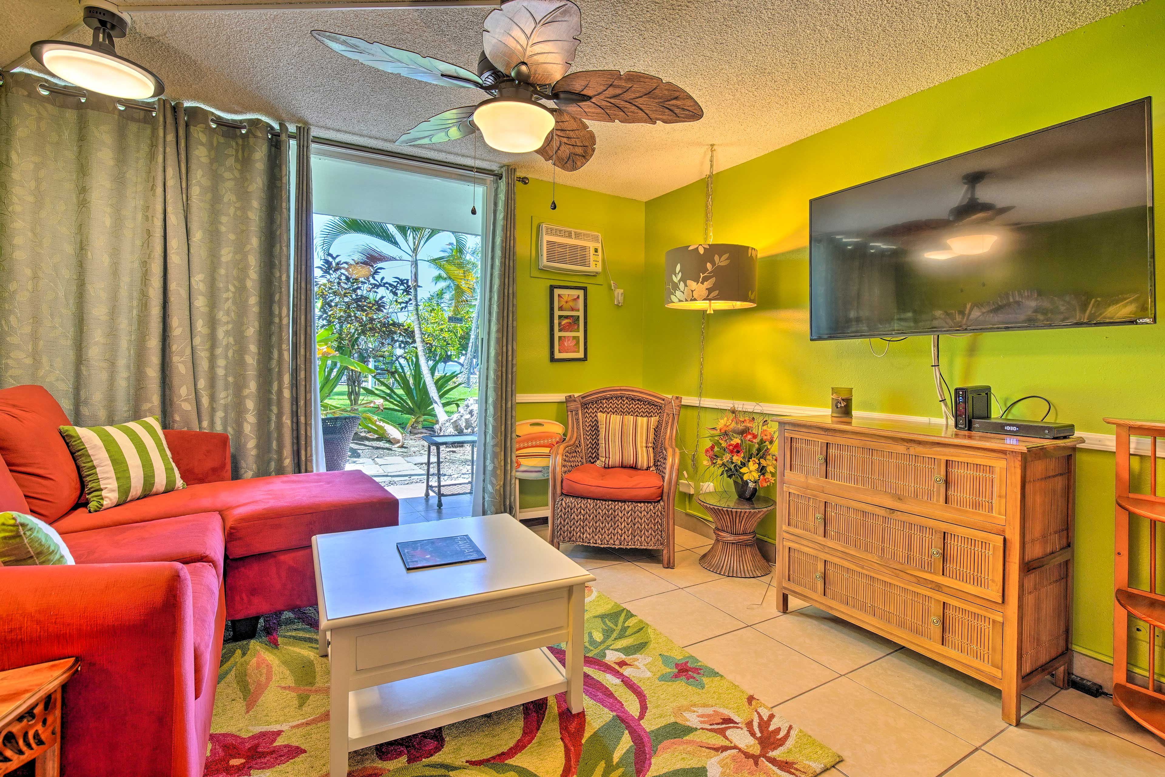 Kailua-Kona Vacation Rental | Studio | 1BA | 375 Sq Ft | Stairs Required