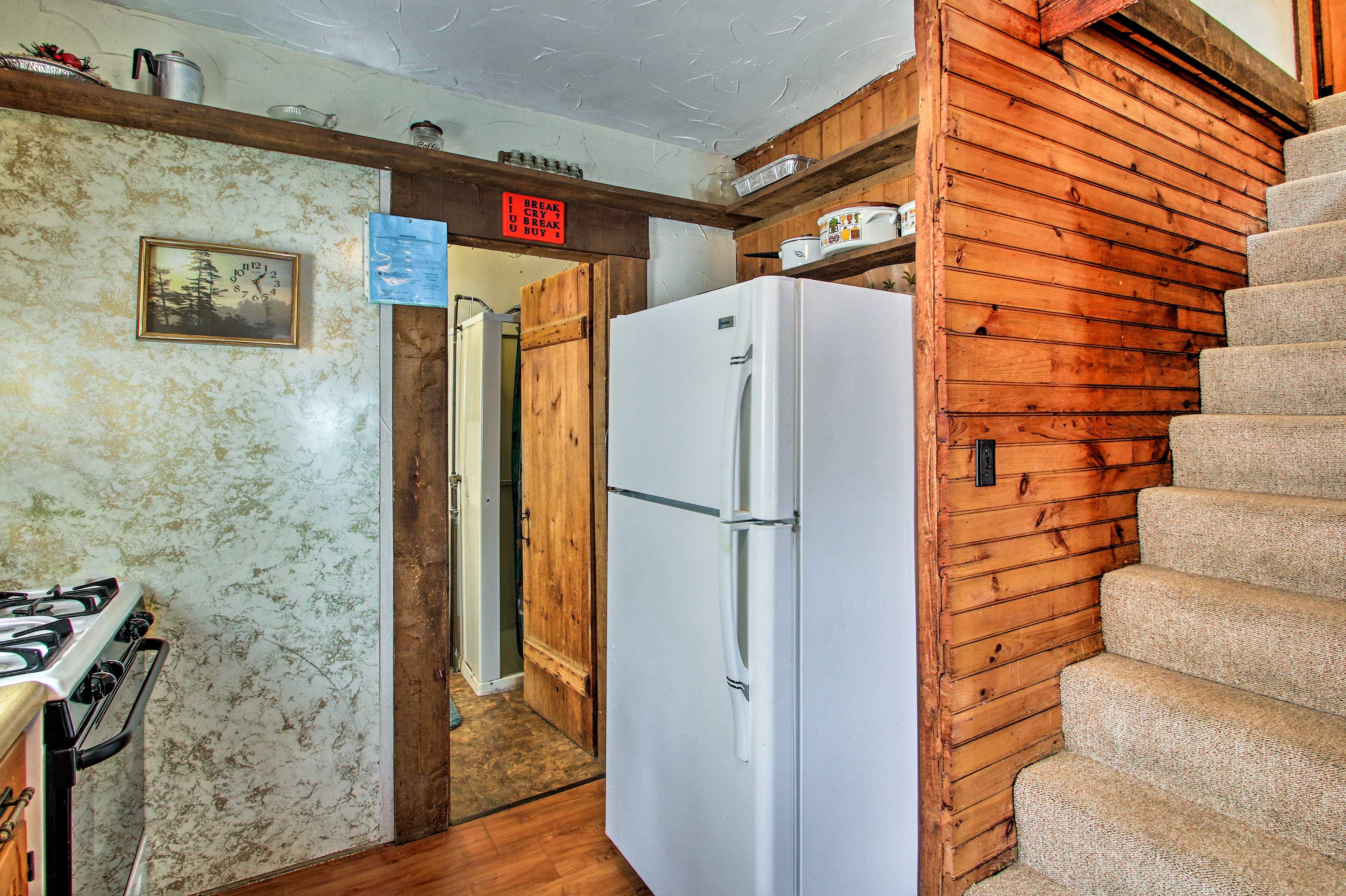 Stock the fridge with food for your stay.