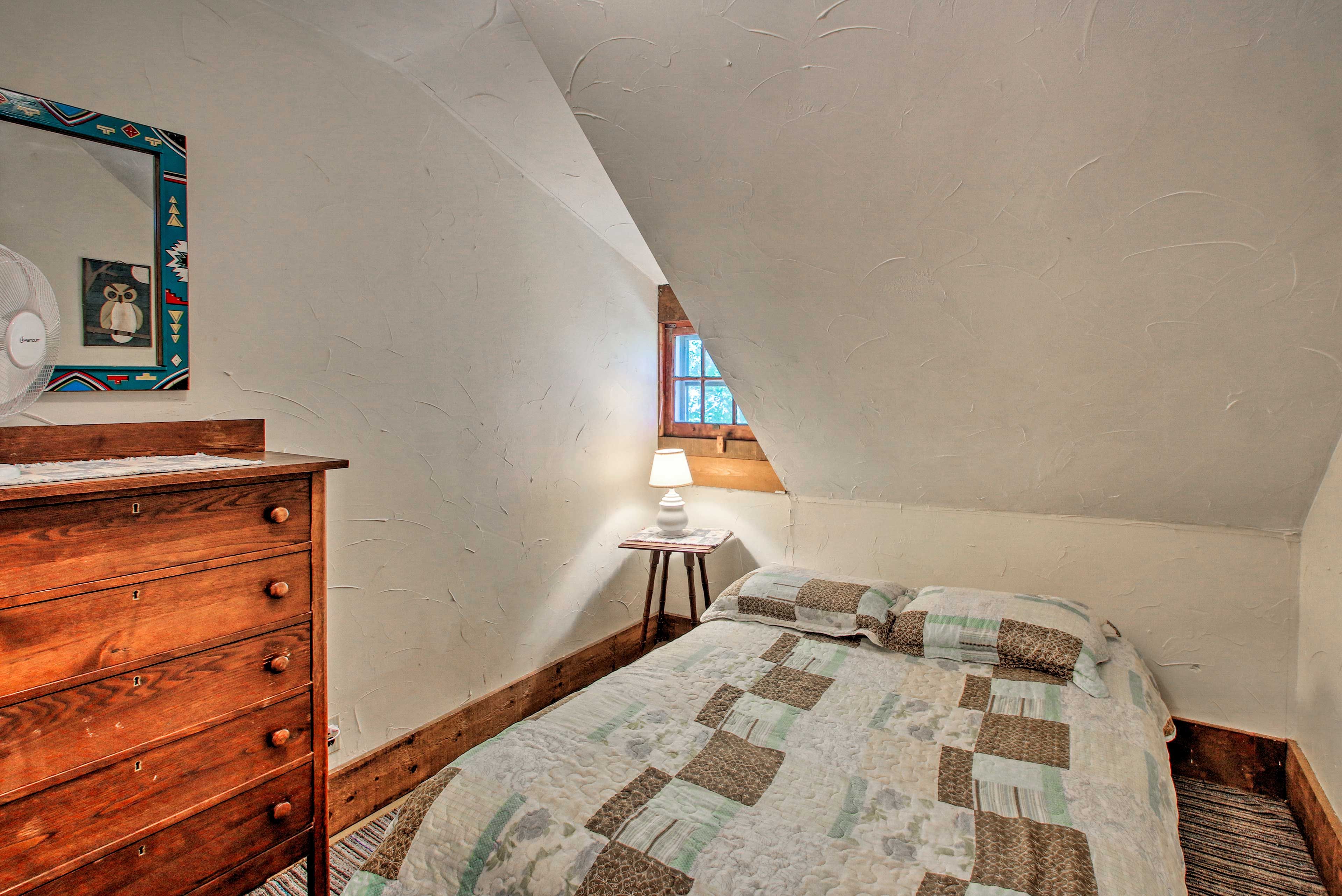 Take your spot in bedroom 2 in this full-sized bed.