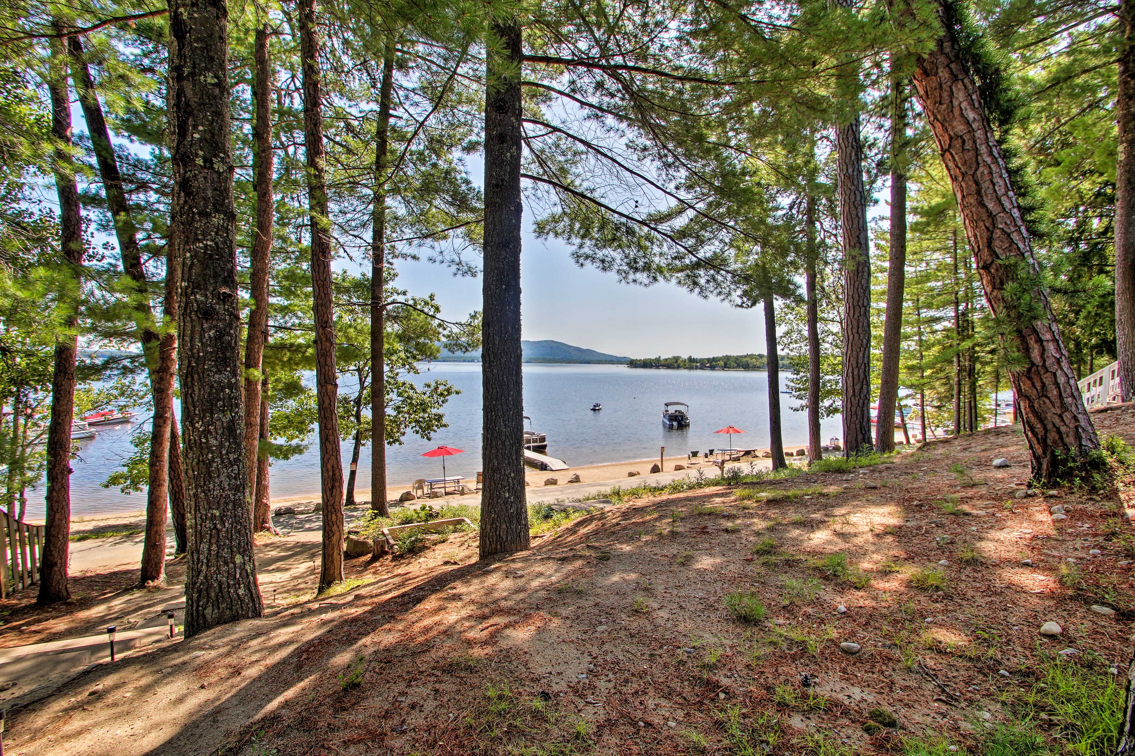 Take in views from the deck of this cottage!