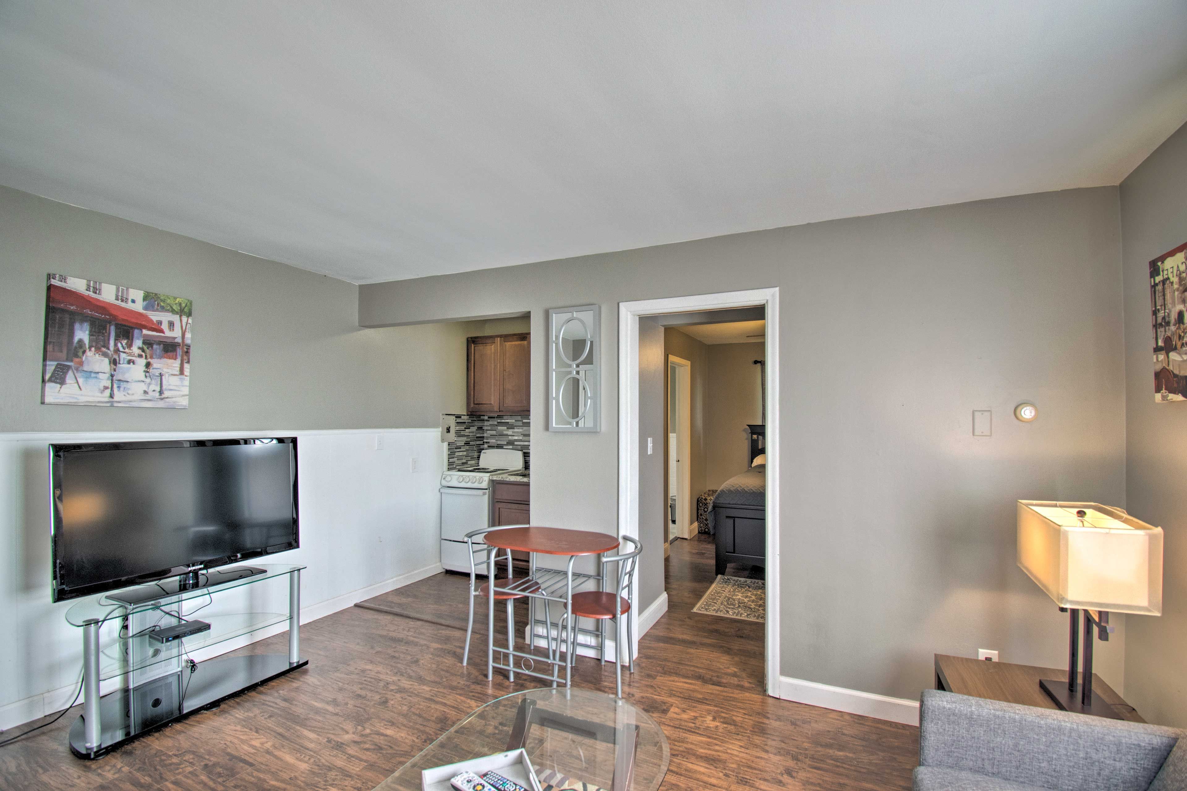 Easily move about the open space.