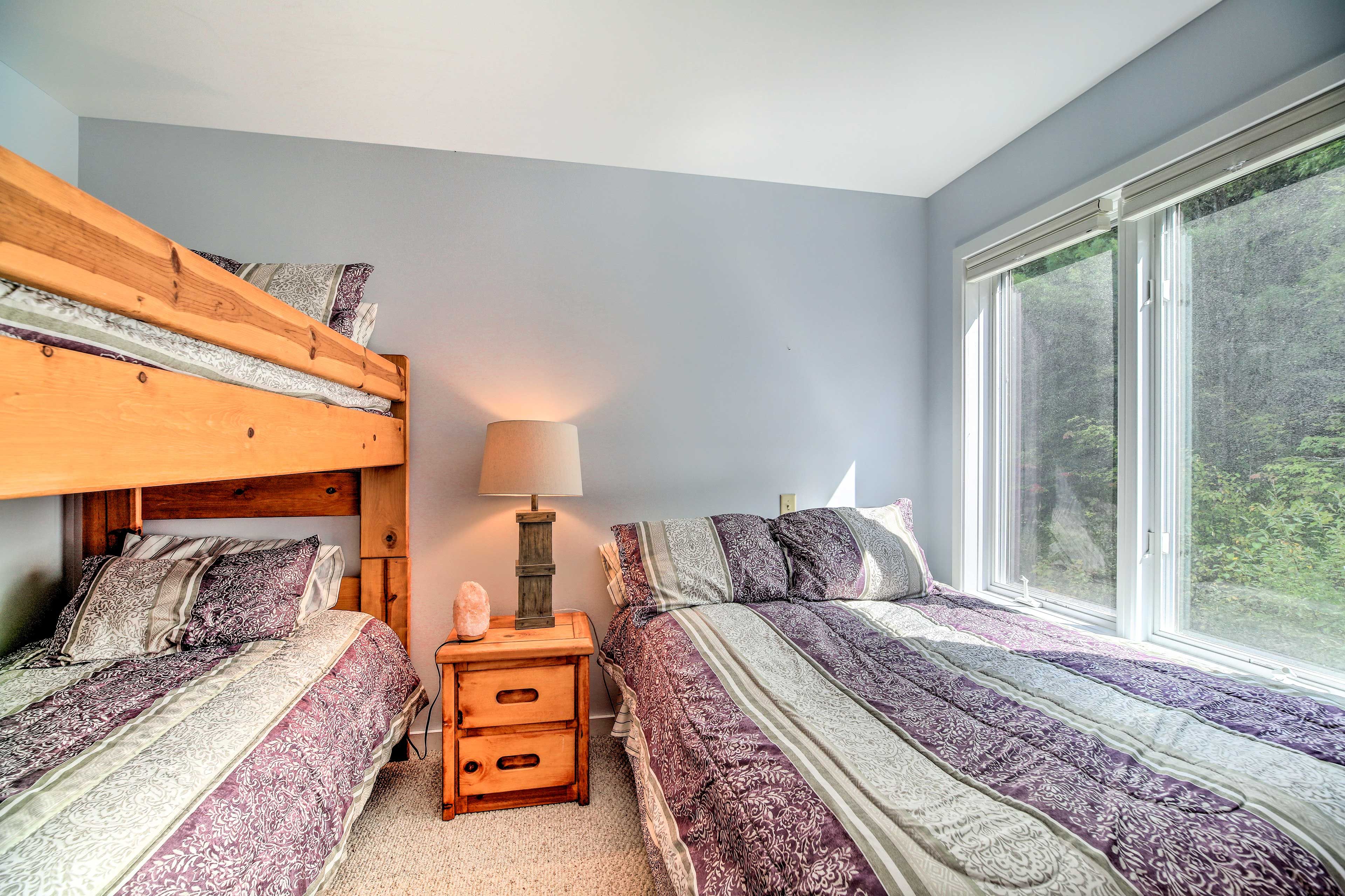 There's also a full bed.
