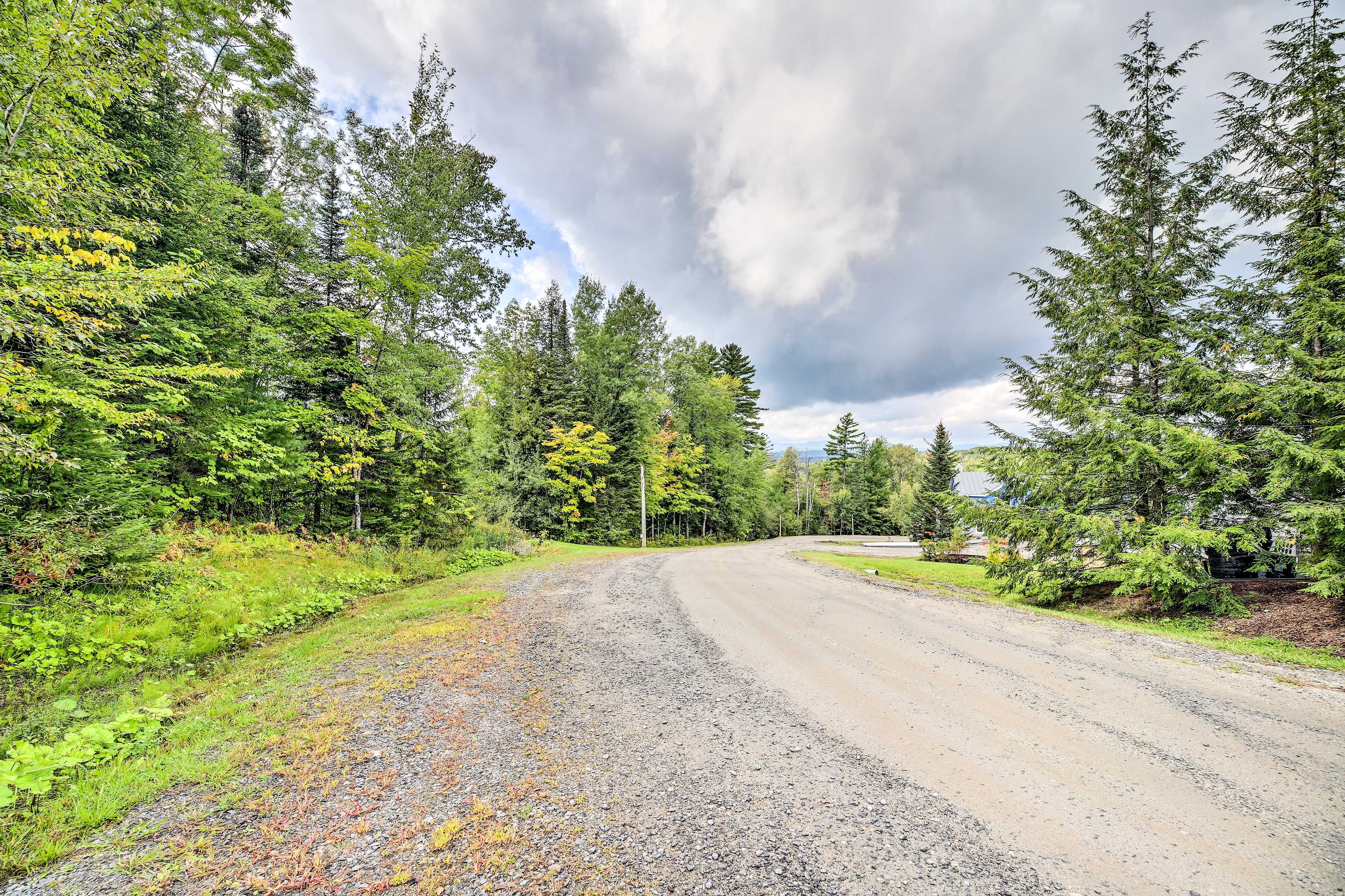 Burke Mountain is located on-site and makes skiing and snowboarding easy!