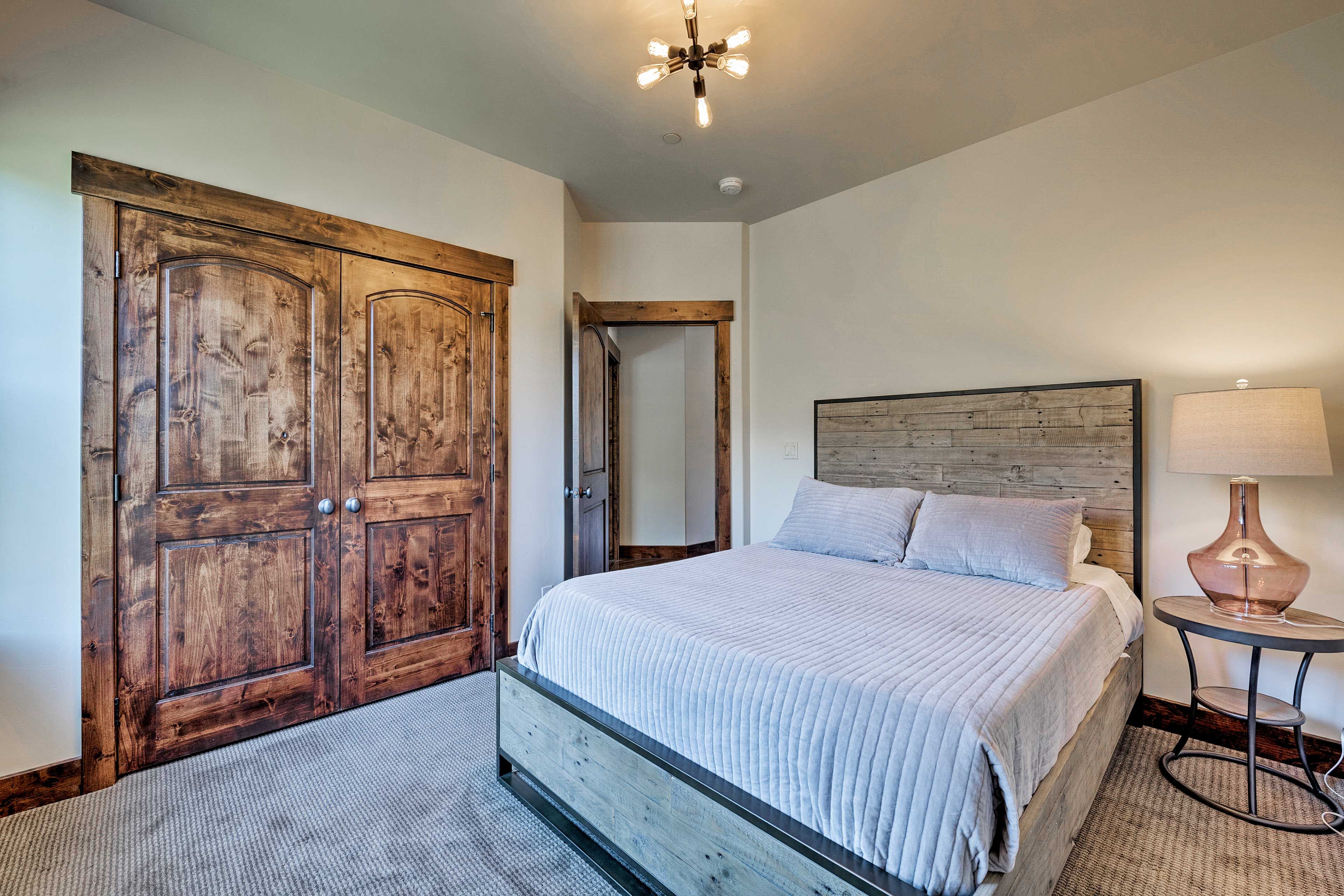 A queen air mattress is available to sleep 2 additional guests.