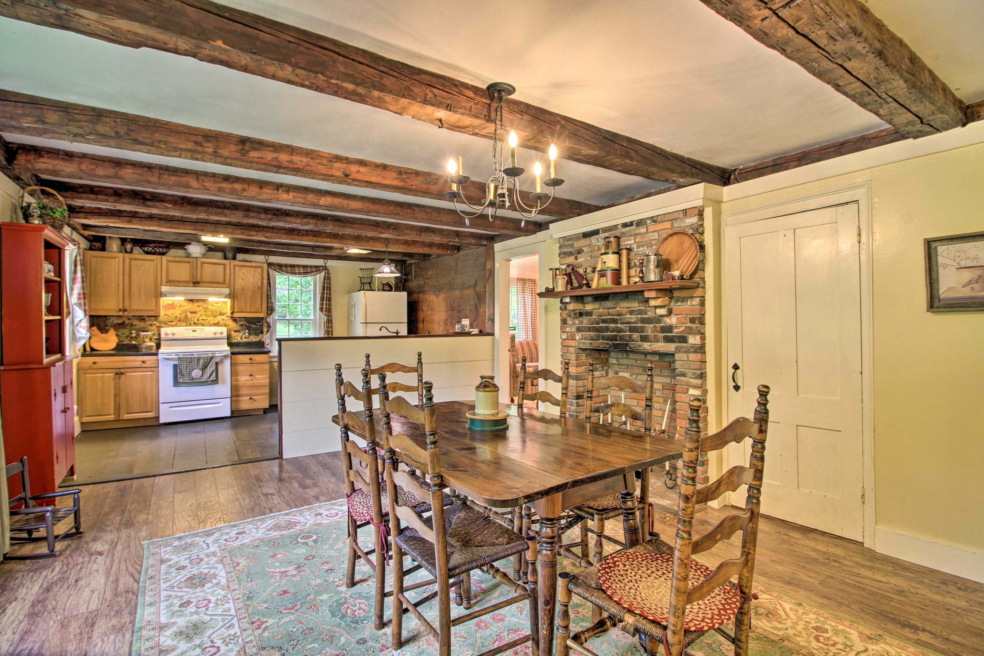 This vacation rental features 4 bedrooms, 1 bathroom and accommodations for 8.