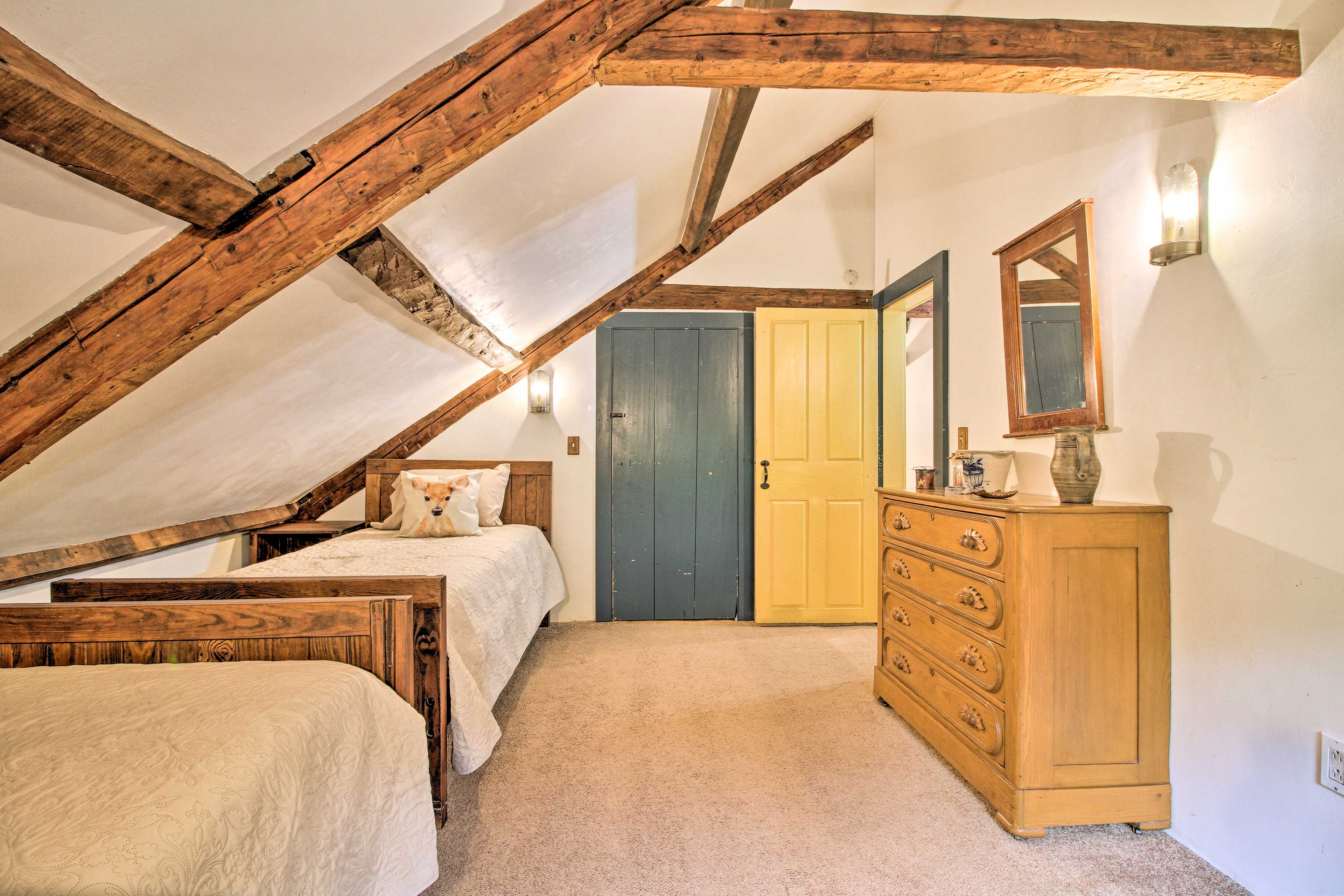 There's plenty of space to store your clothes in the dresser.