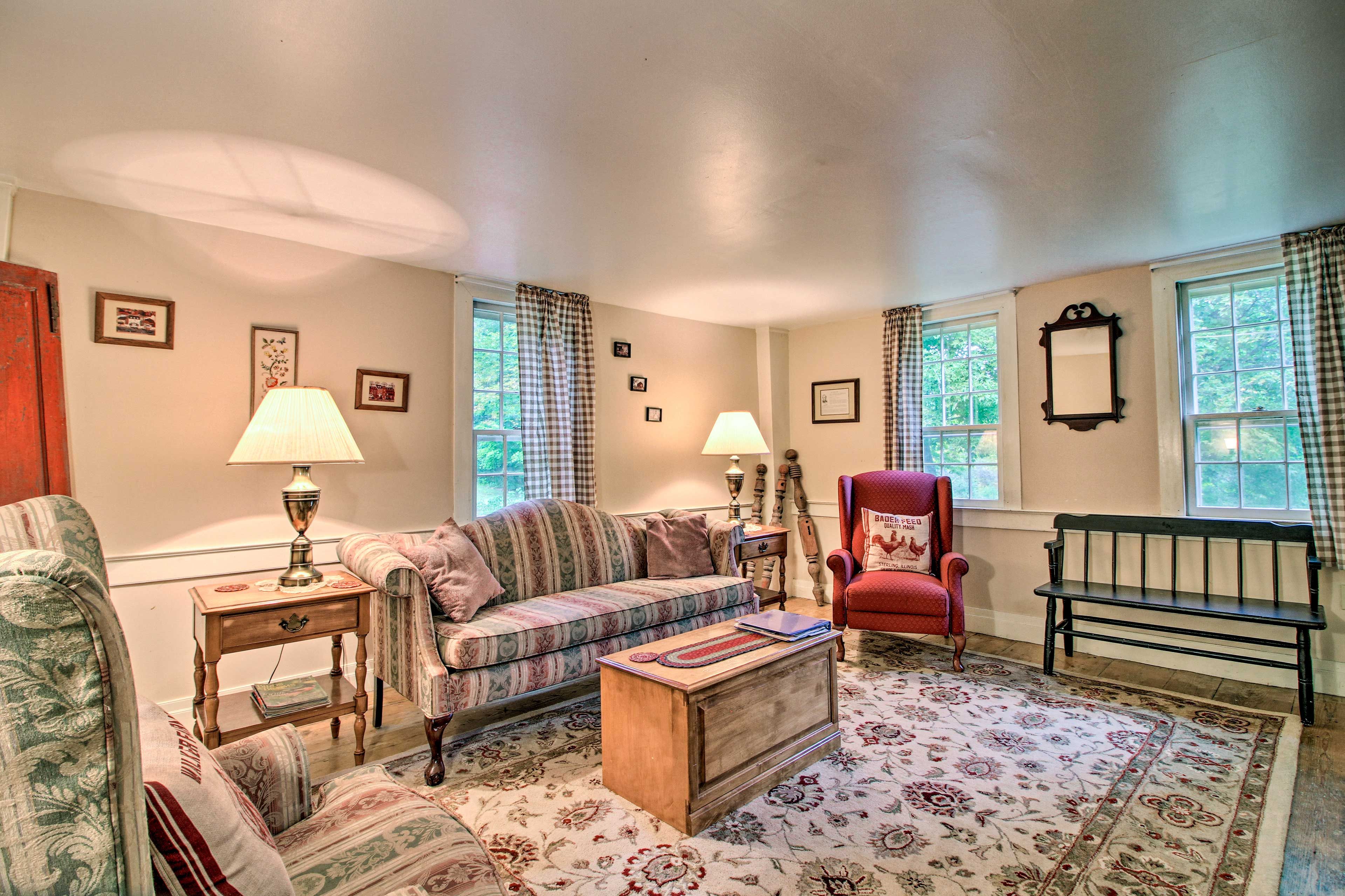 Unwind on the couches in the living area and watch movies on the flat-screen.