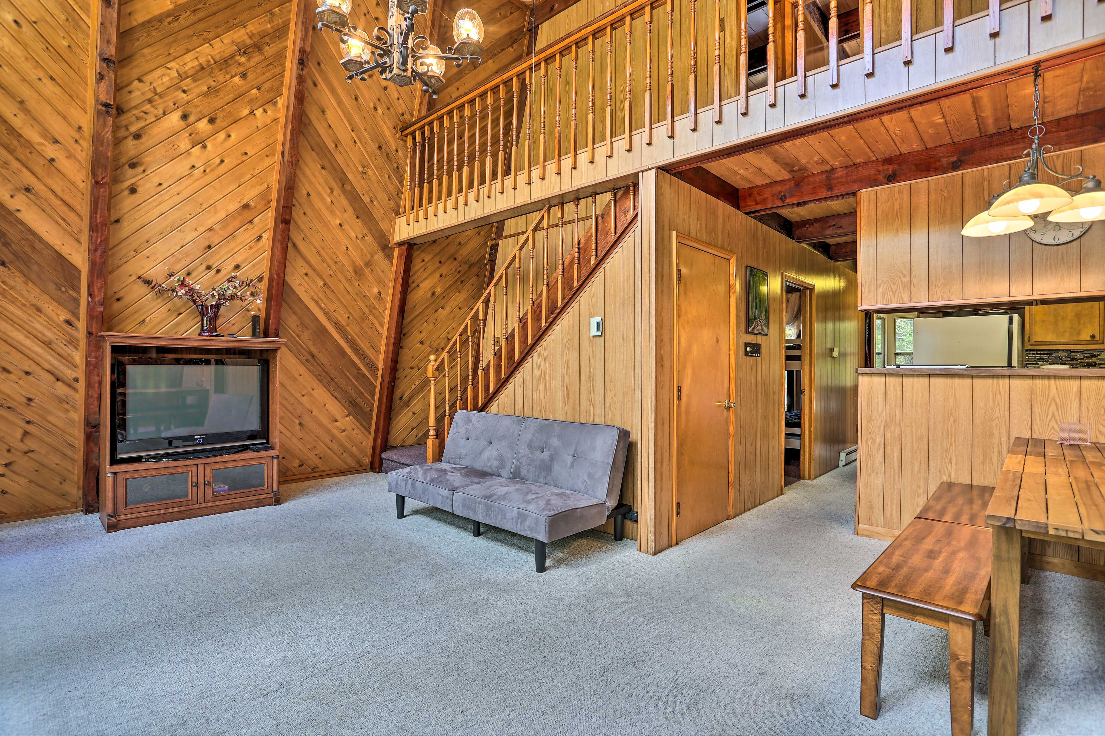 On snowy evenings, get cozy on the couch for movie nights!