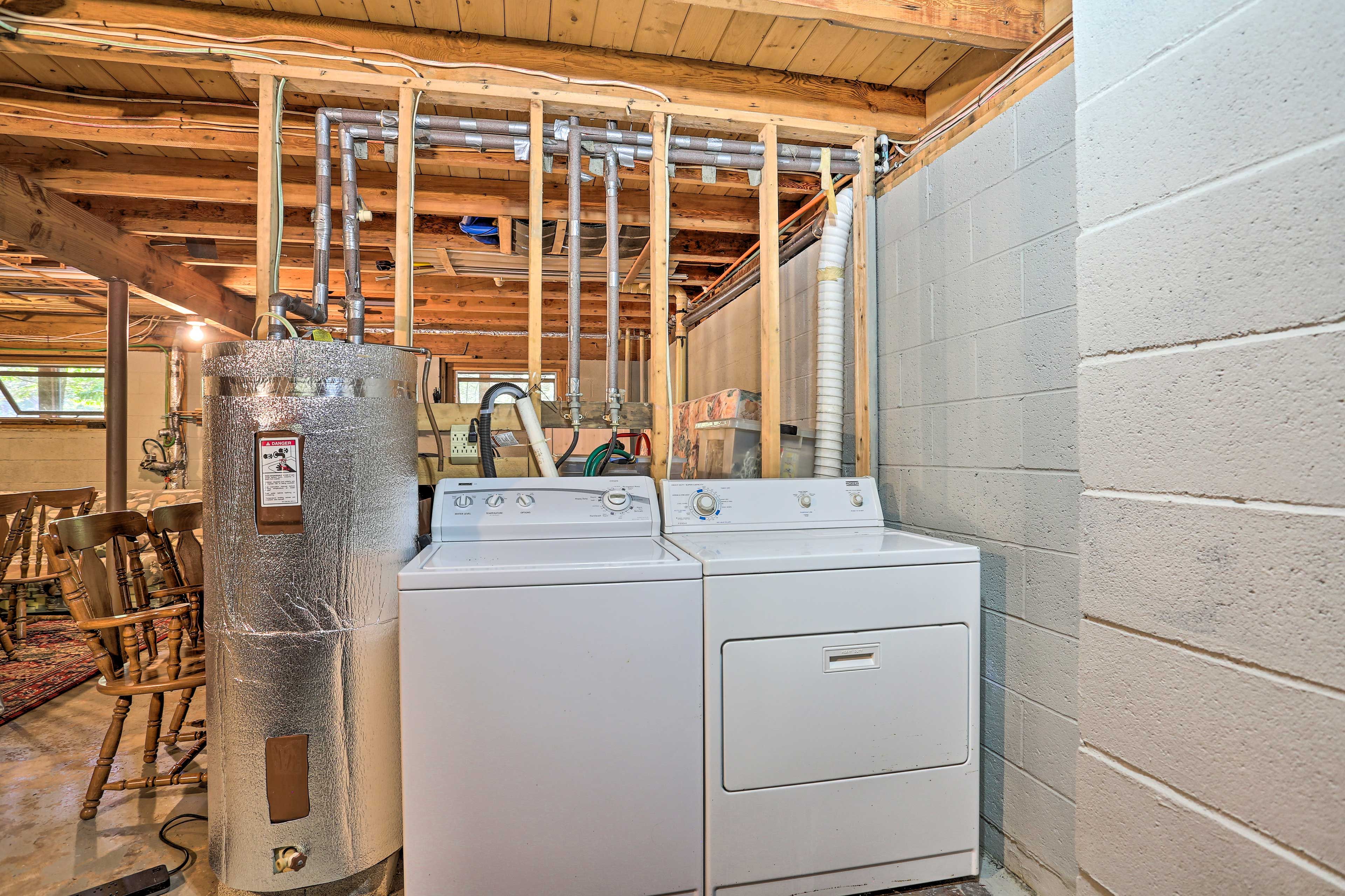 Keep your clothes smelling fresh with in-home laundry machines!