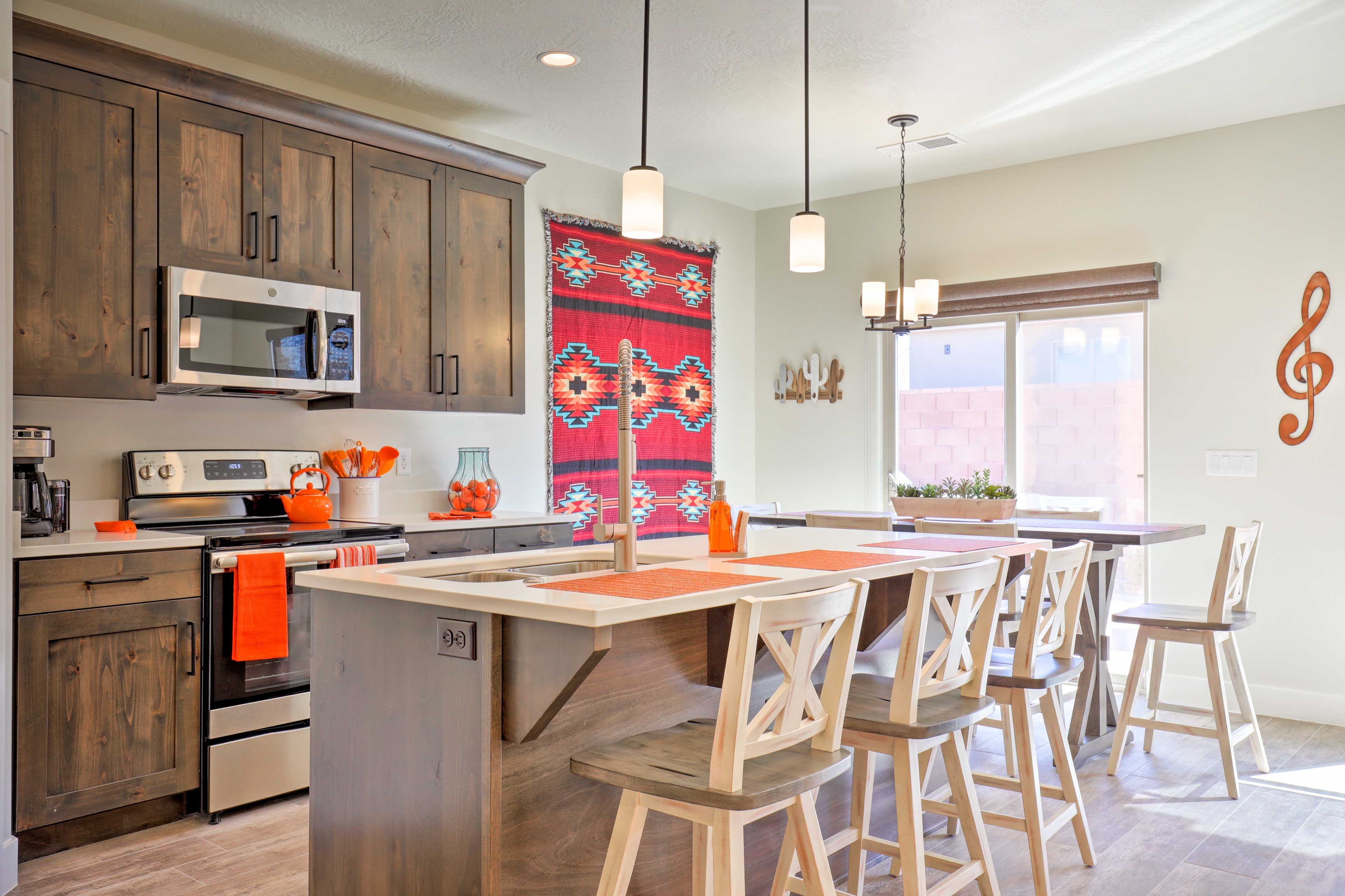 The interior features nearly 2,000 square feet of polished living space.