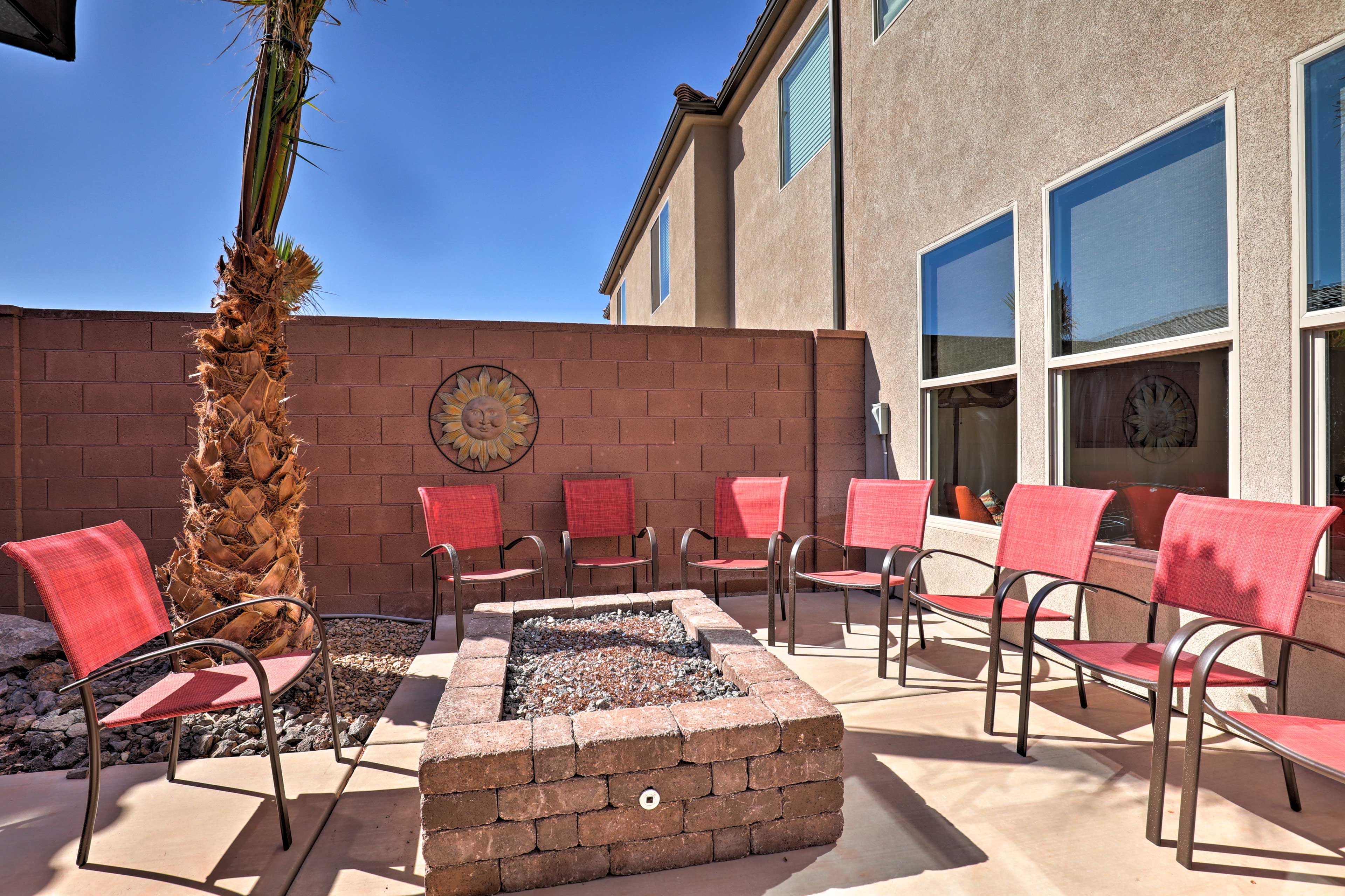 Evenings are best spent around the fire pit!