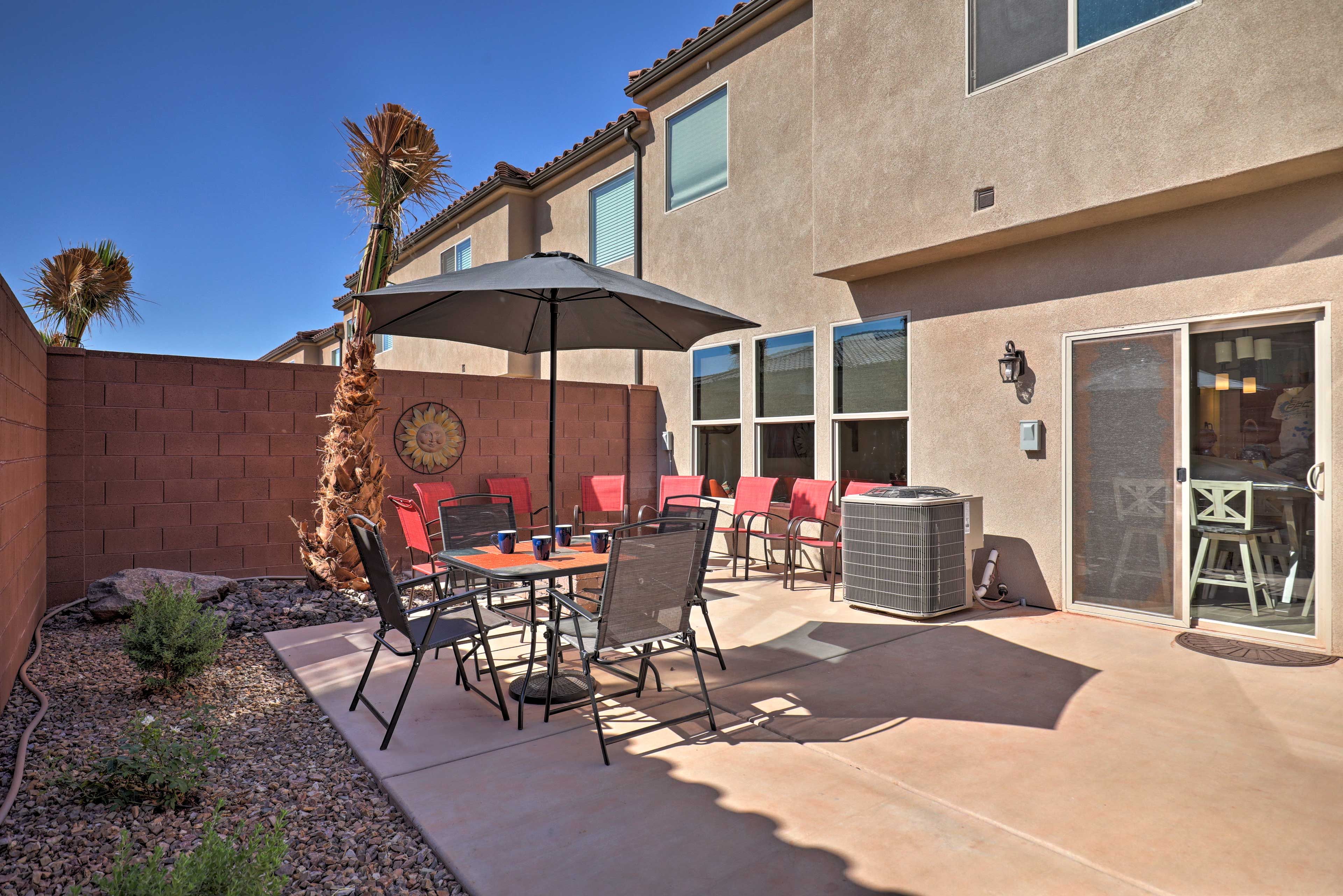 The backyard is fully fenced for ultimate peace and privacy.