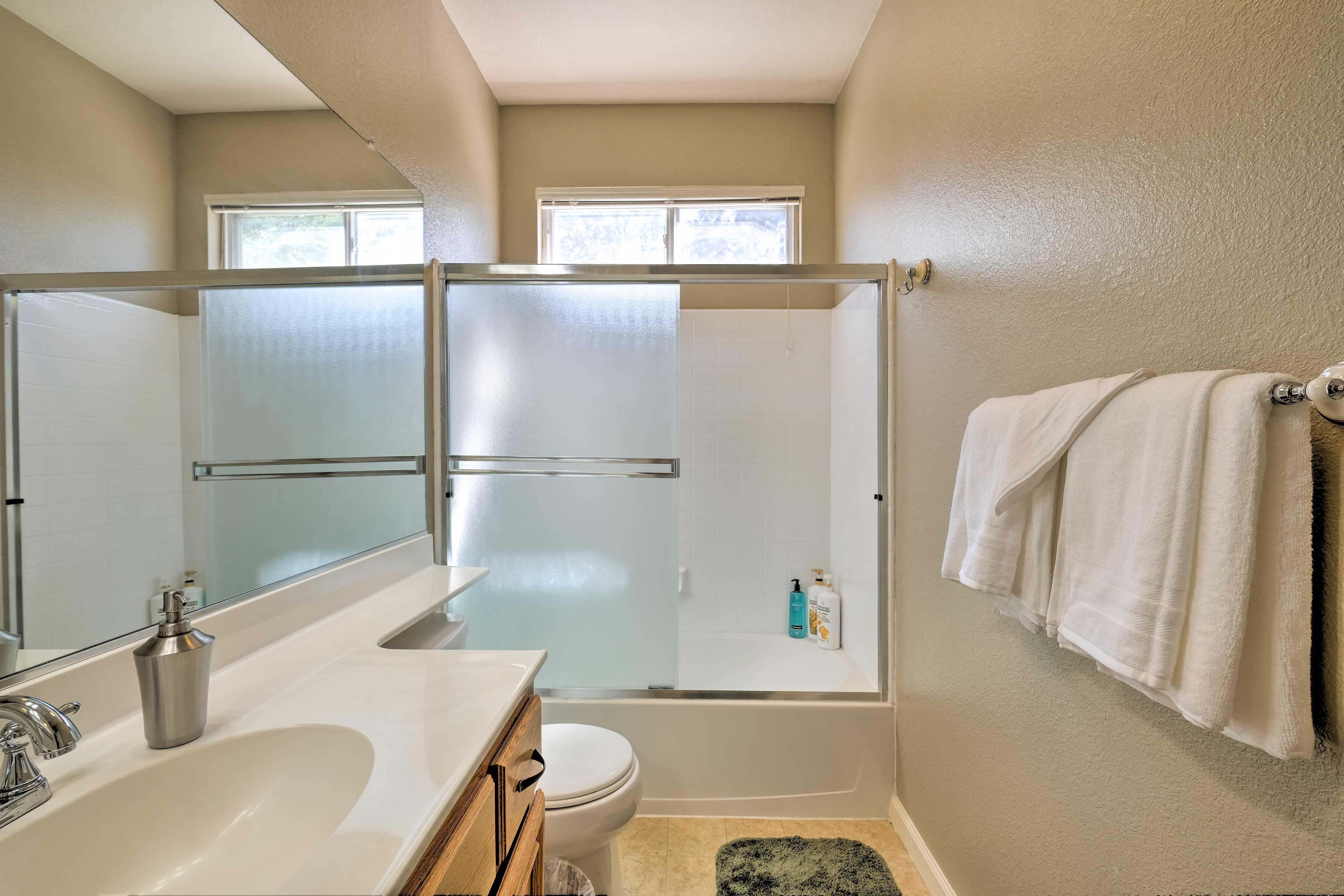 Towels and linens are provided at this property.