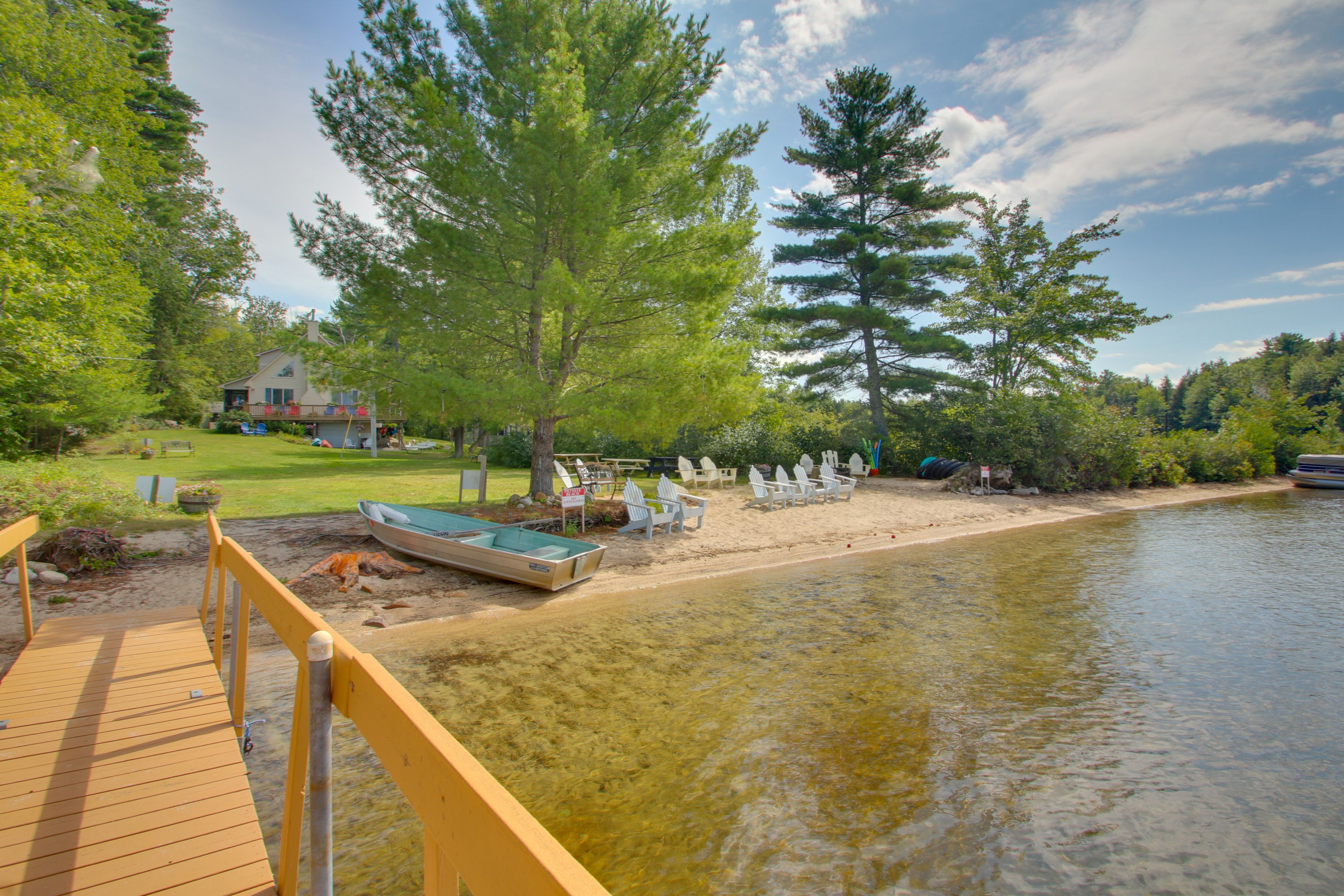 Exterior | Panther Pond Access | Dock | Canoes | Beach Area