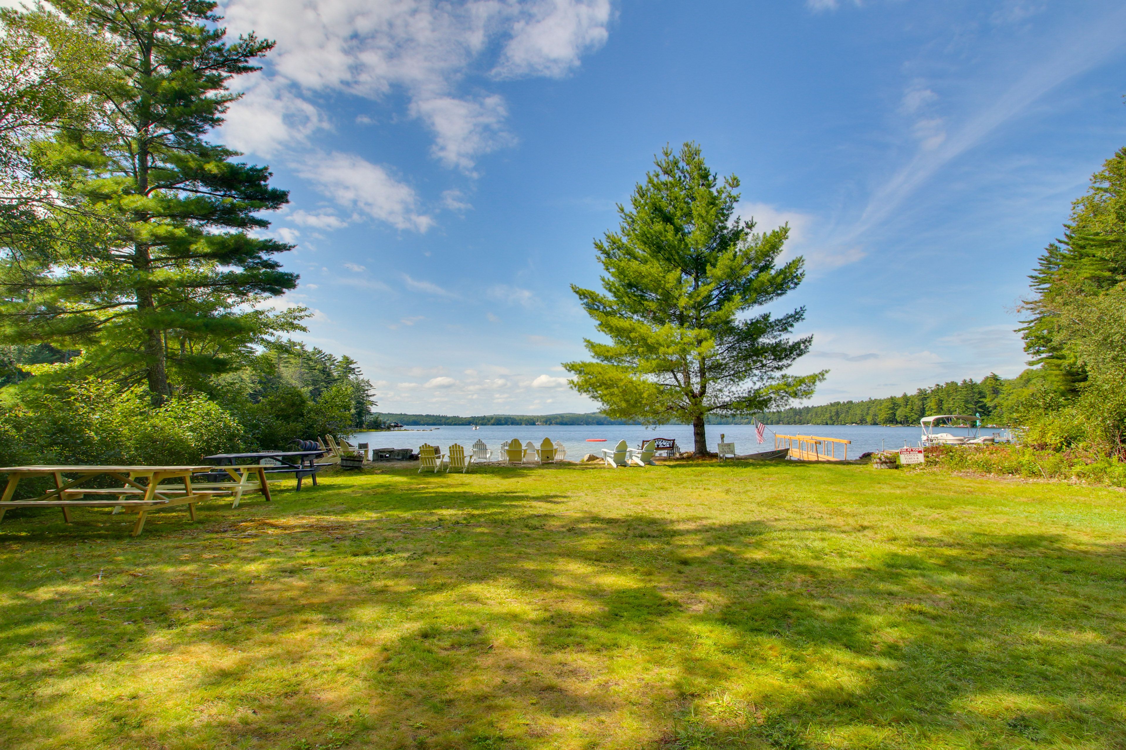 Spacious Yard | Picnic Tables & Seating | Hammock