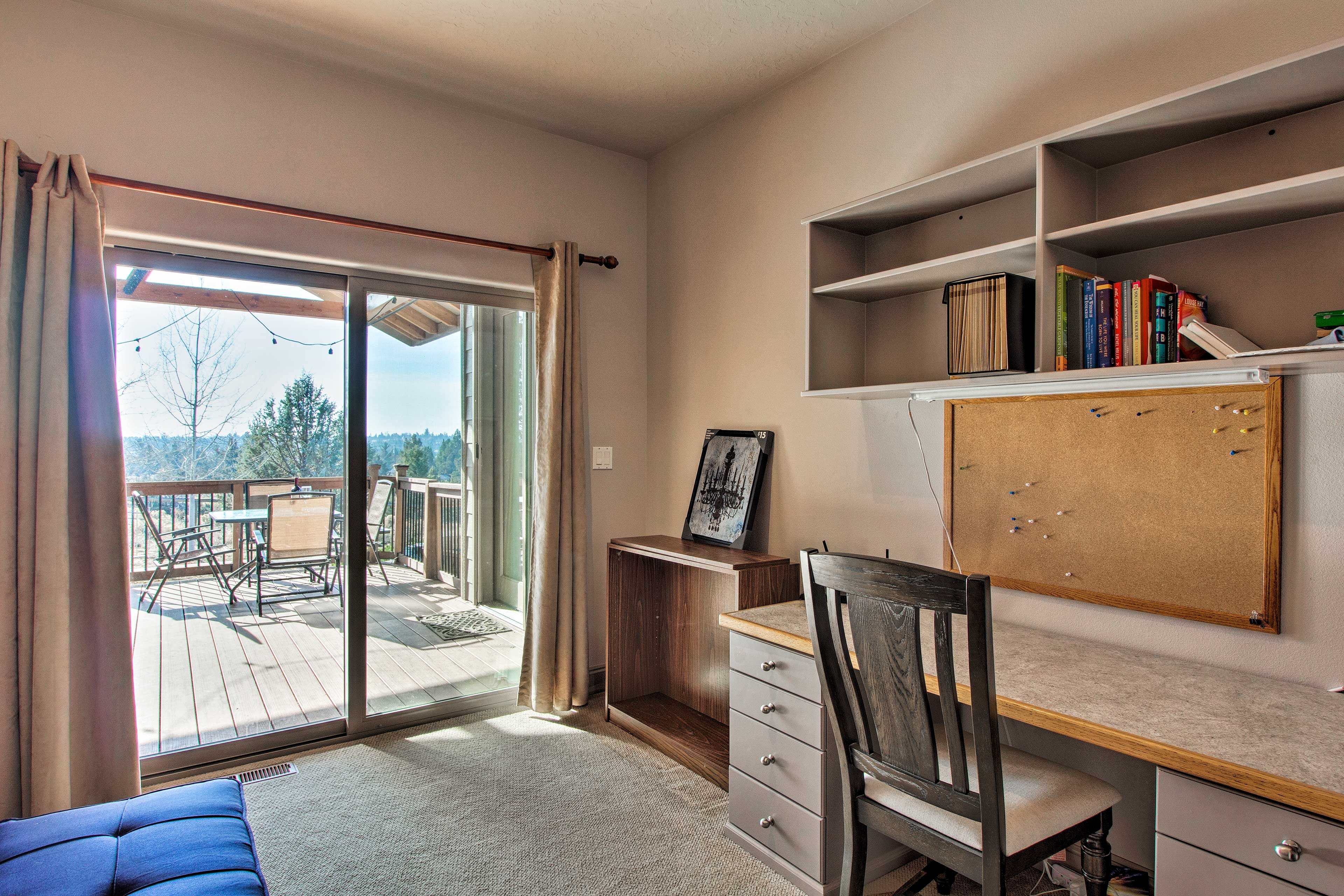 Head out to the balcony with a steamy cup of coffee.