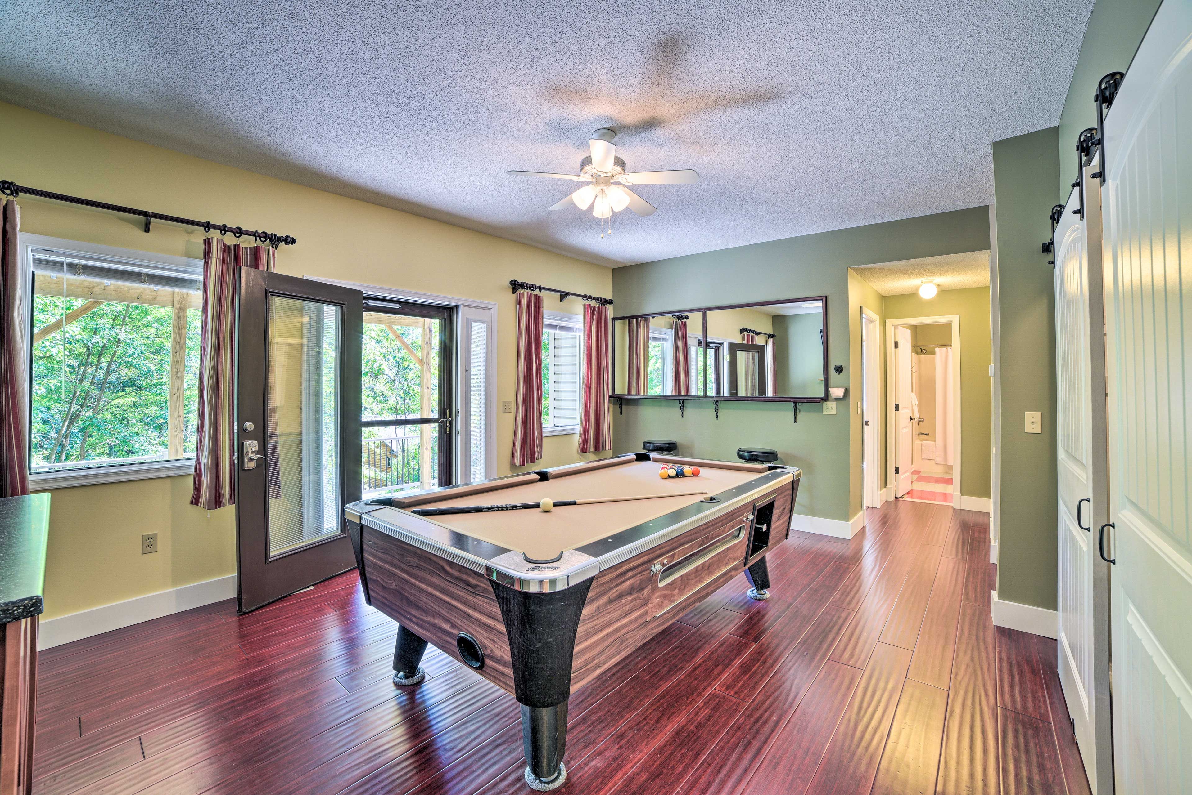 Game Room | Pool Table I Beverage Refrigerator I 1st Floor