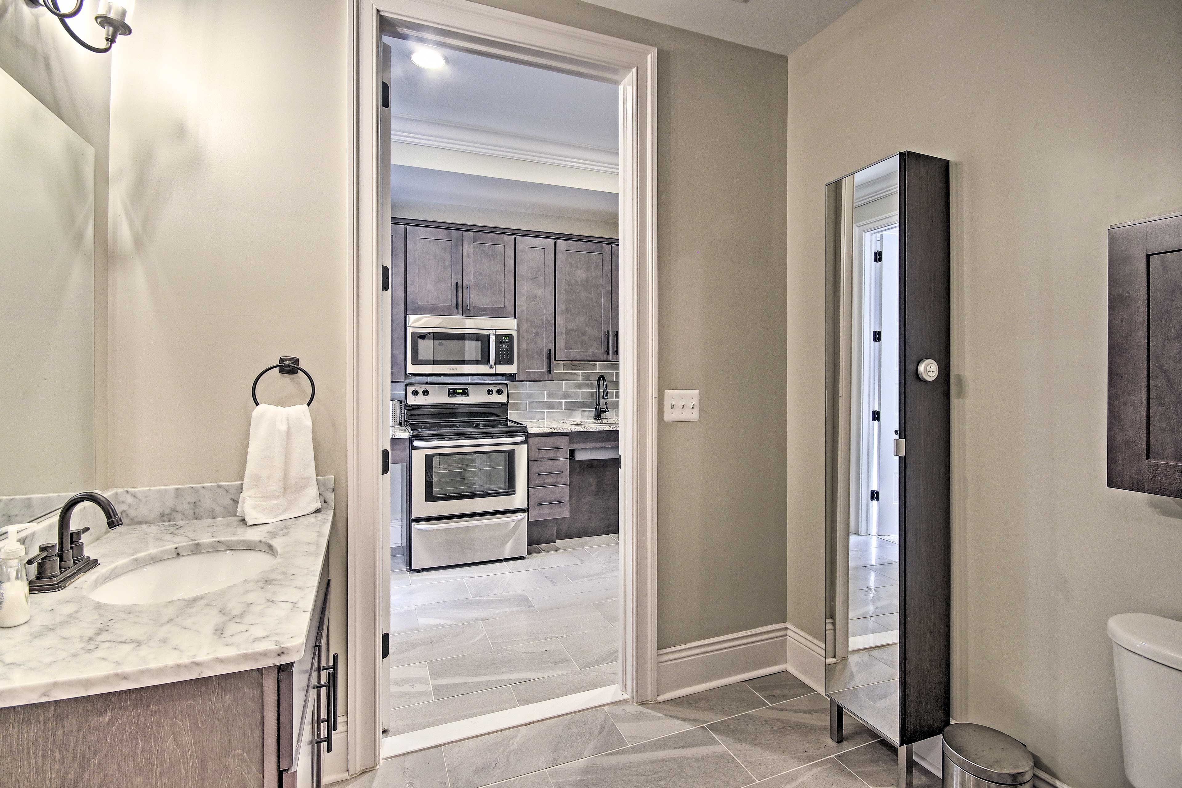 Fresh linens and towels are provided for your stay.
