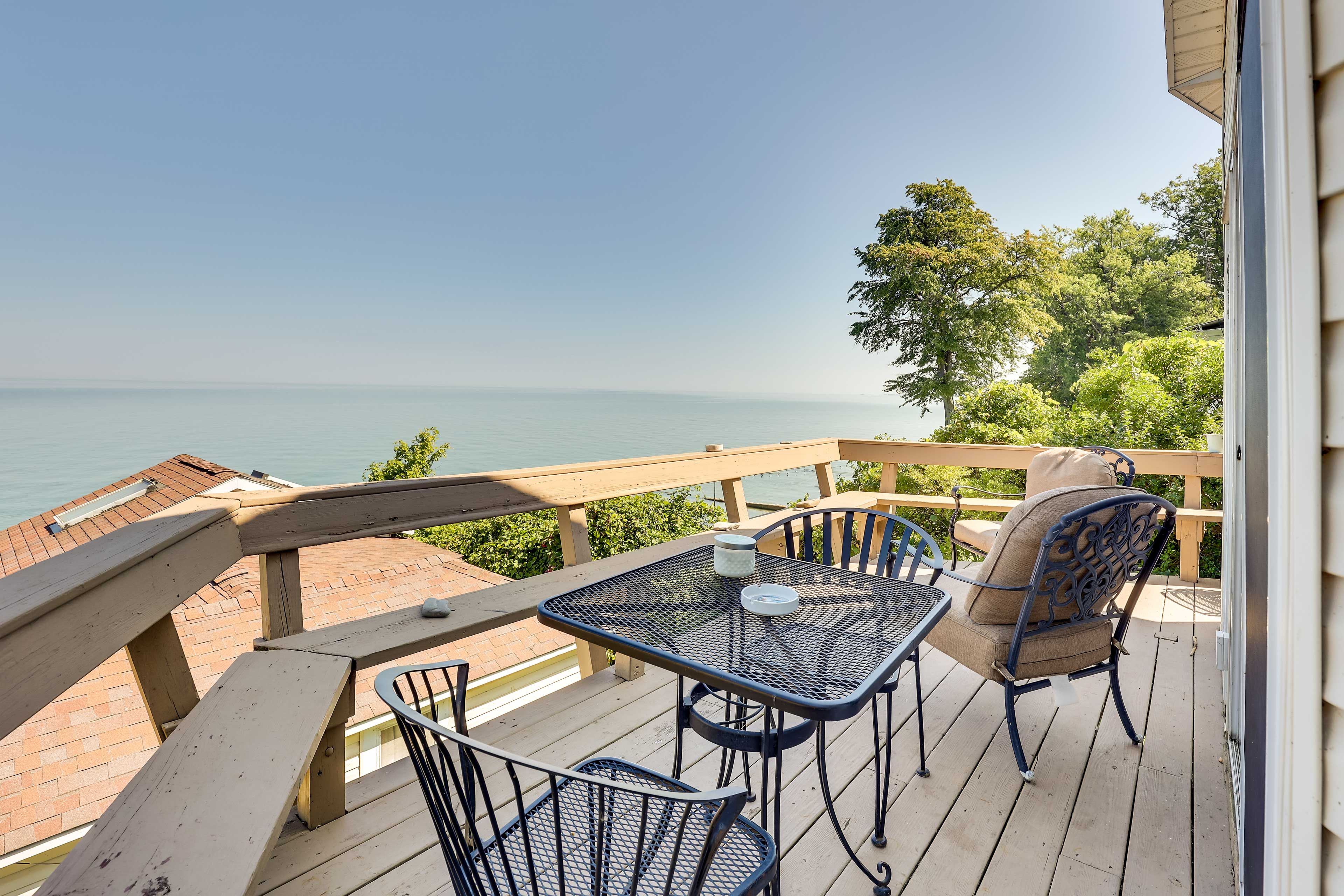 Geneva Vacation Rental | 2BR | 1BA | 700 Sq Ft | 3 Steps to Access