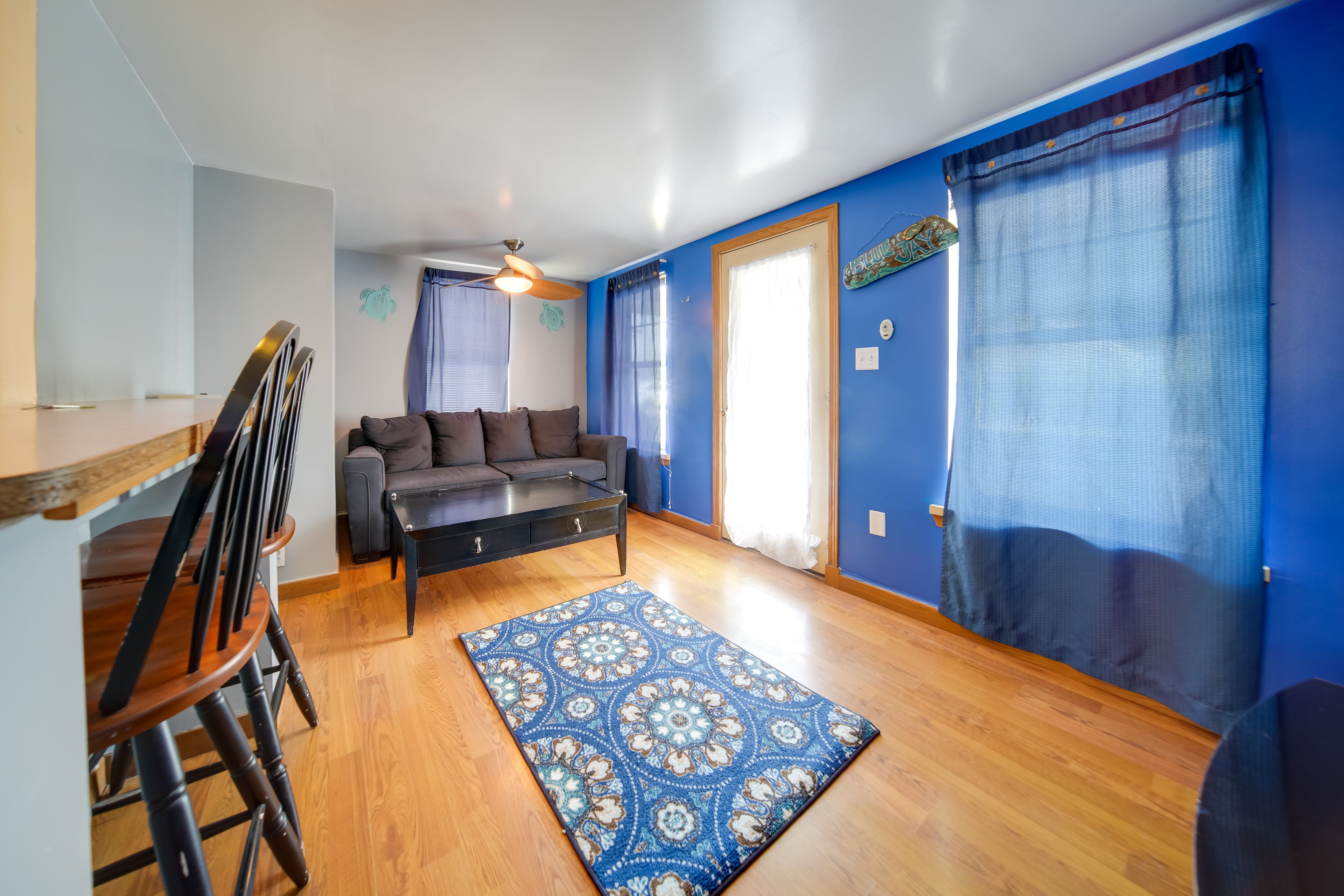 Geneva Vacation Rental | 1BR | 1BA | 1 Step to Access | 600 Sq Ft