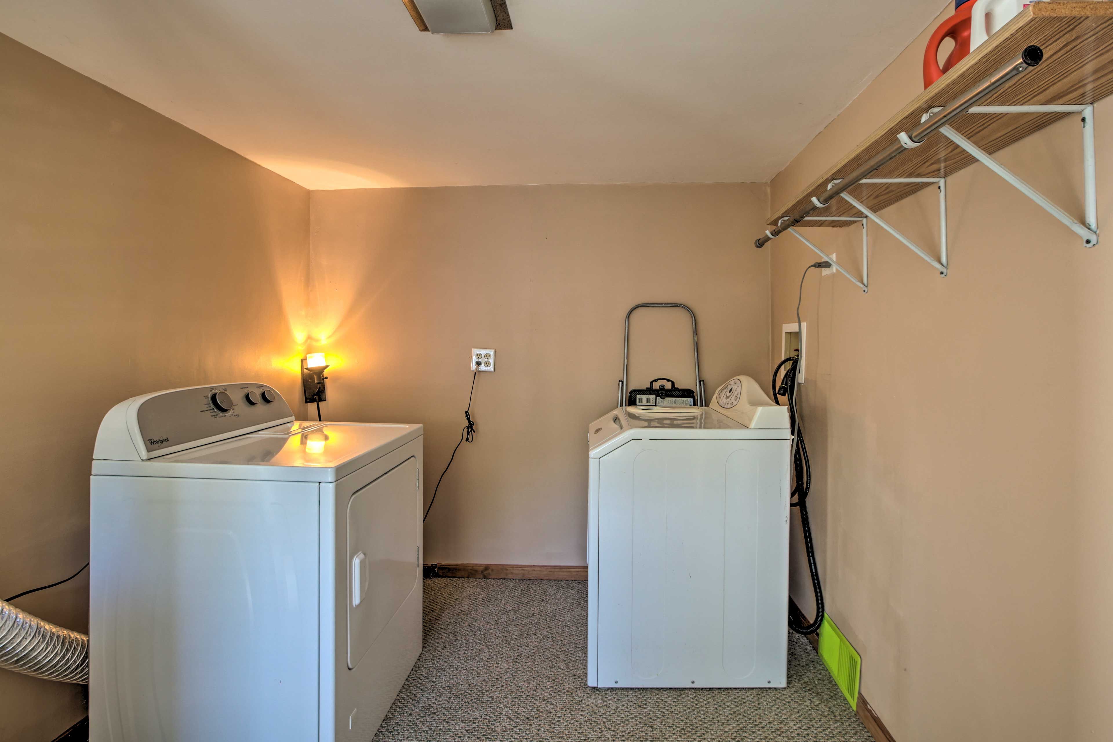 Take care of your clothes and throw them in the washer after a long day!