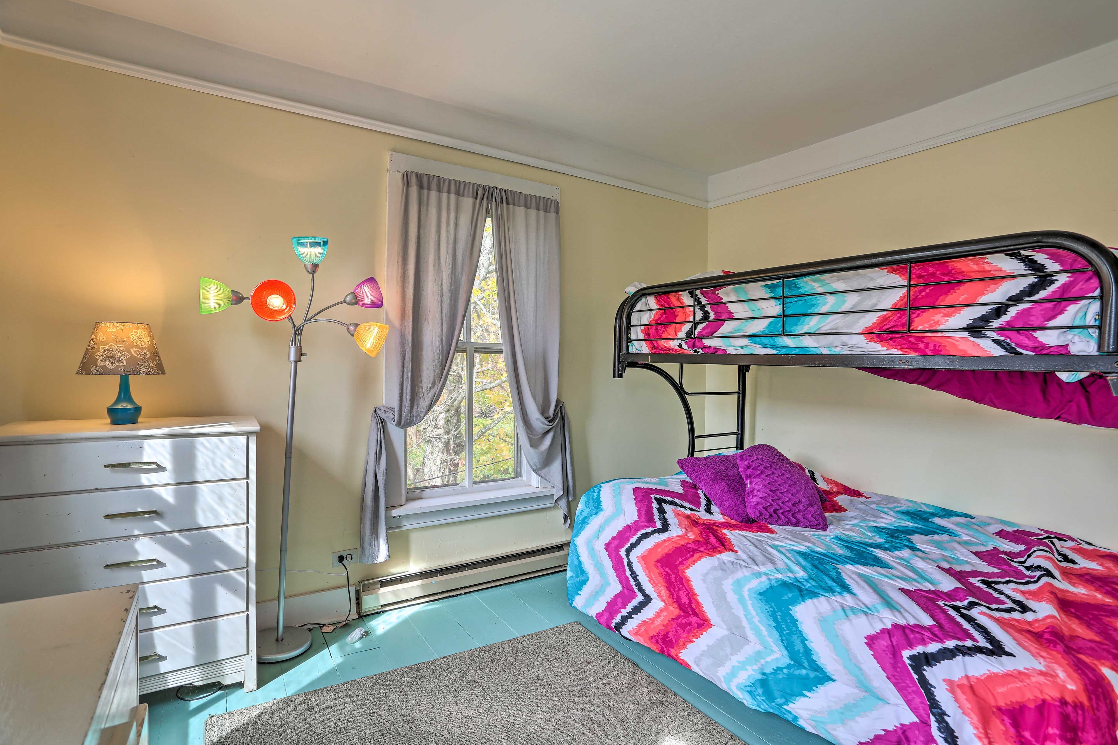 Anytime of year, this spacious home offers easy access to local activities.