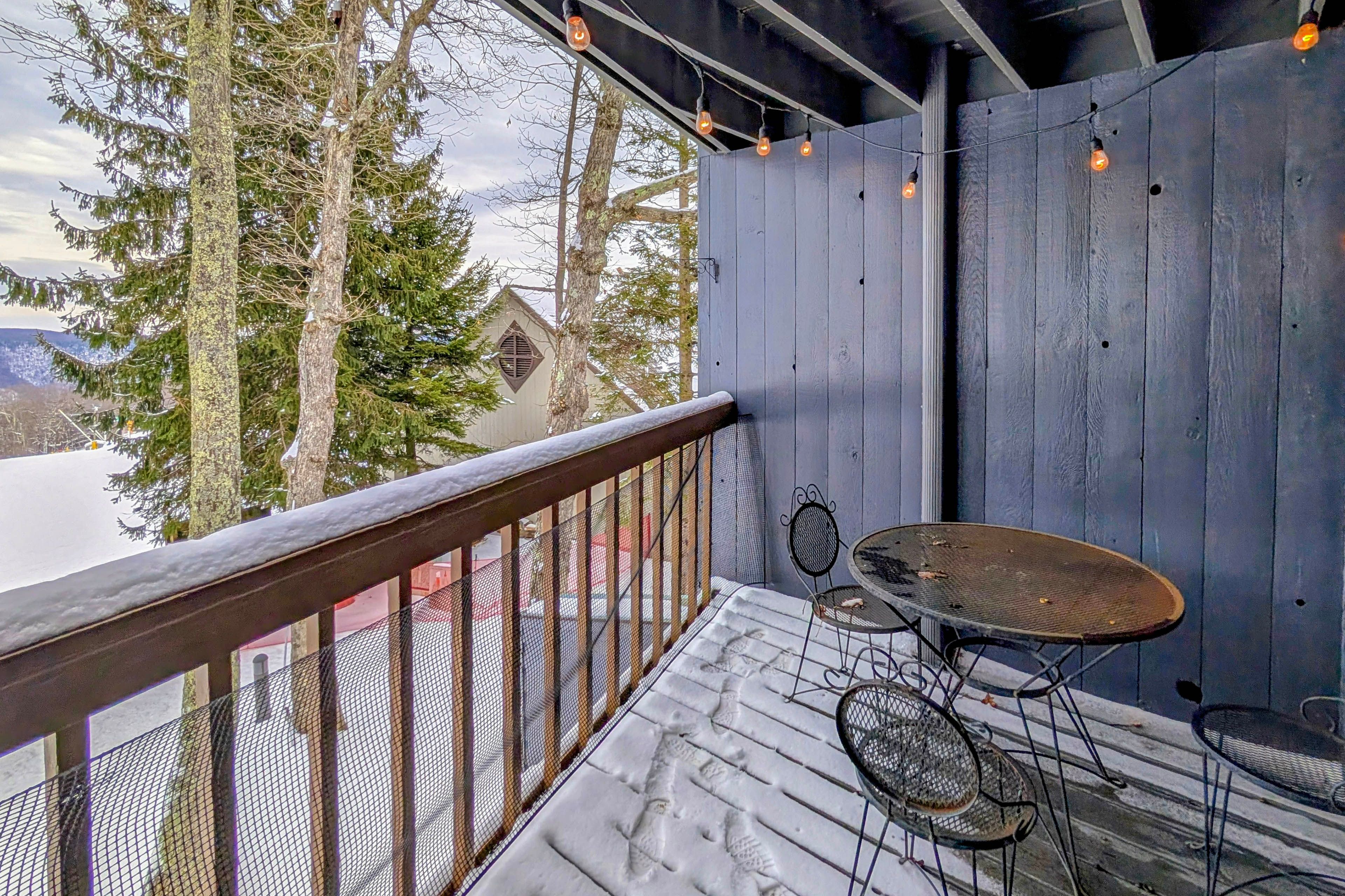 Private Balcony | Winter/Ski Slope Views
