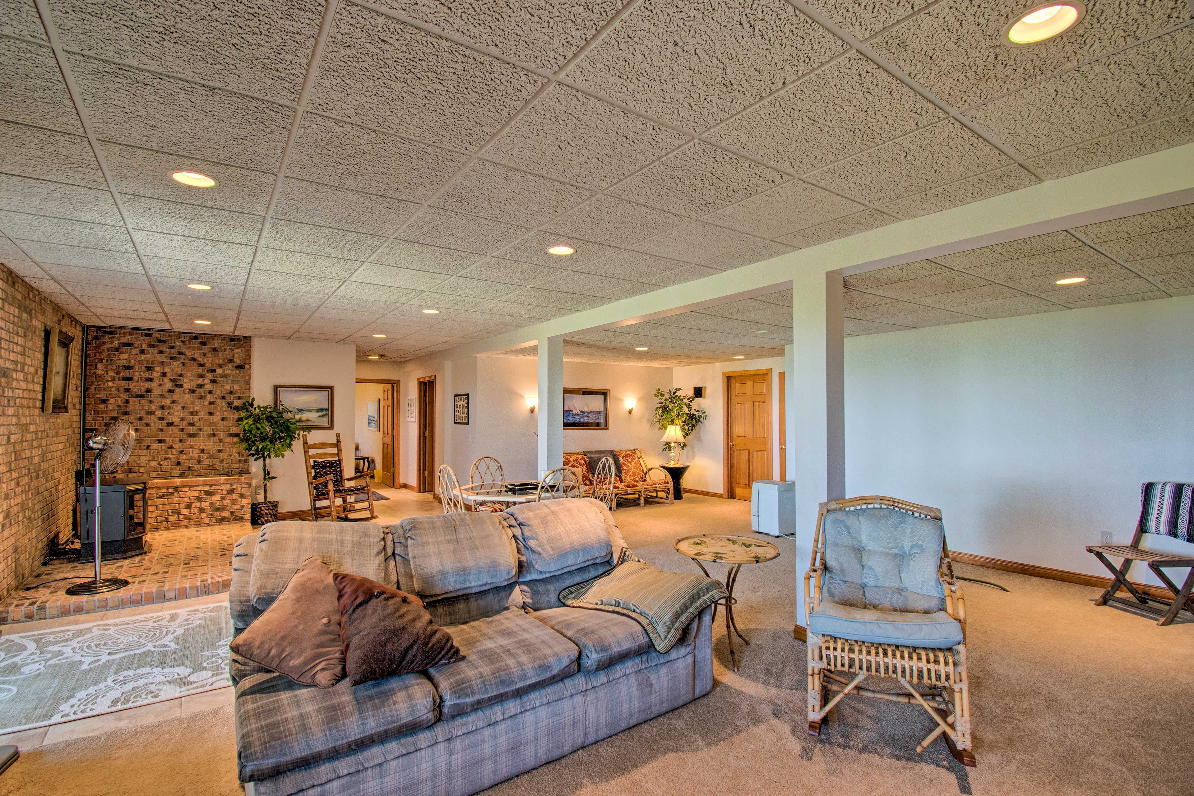 Sit back and relax in the second living area.