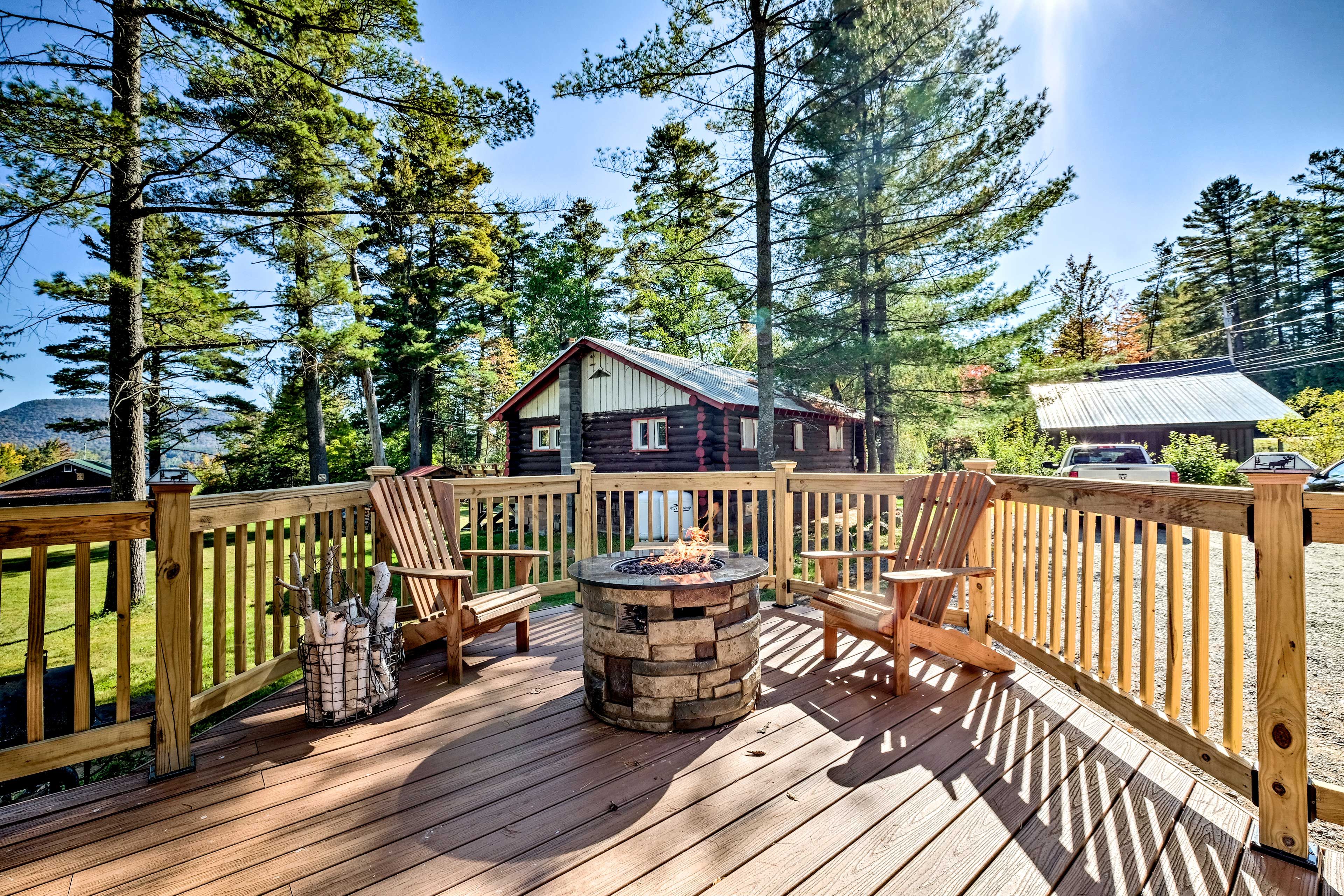Speculator Vacation Rental | 2BR | 1BA | 672 Sq Ft | Stairs Required