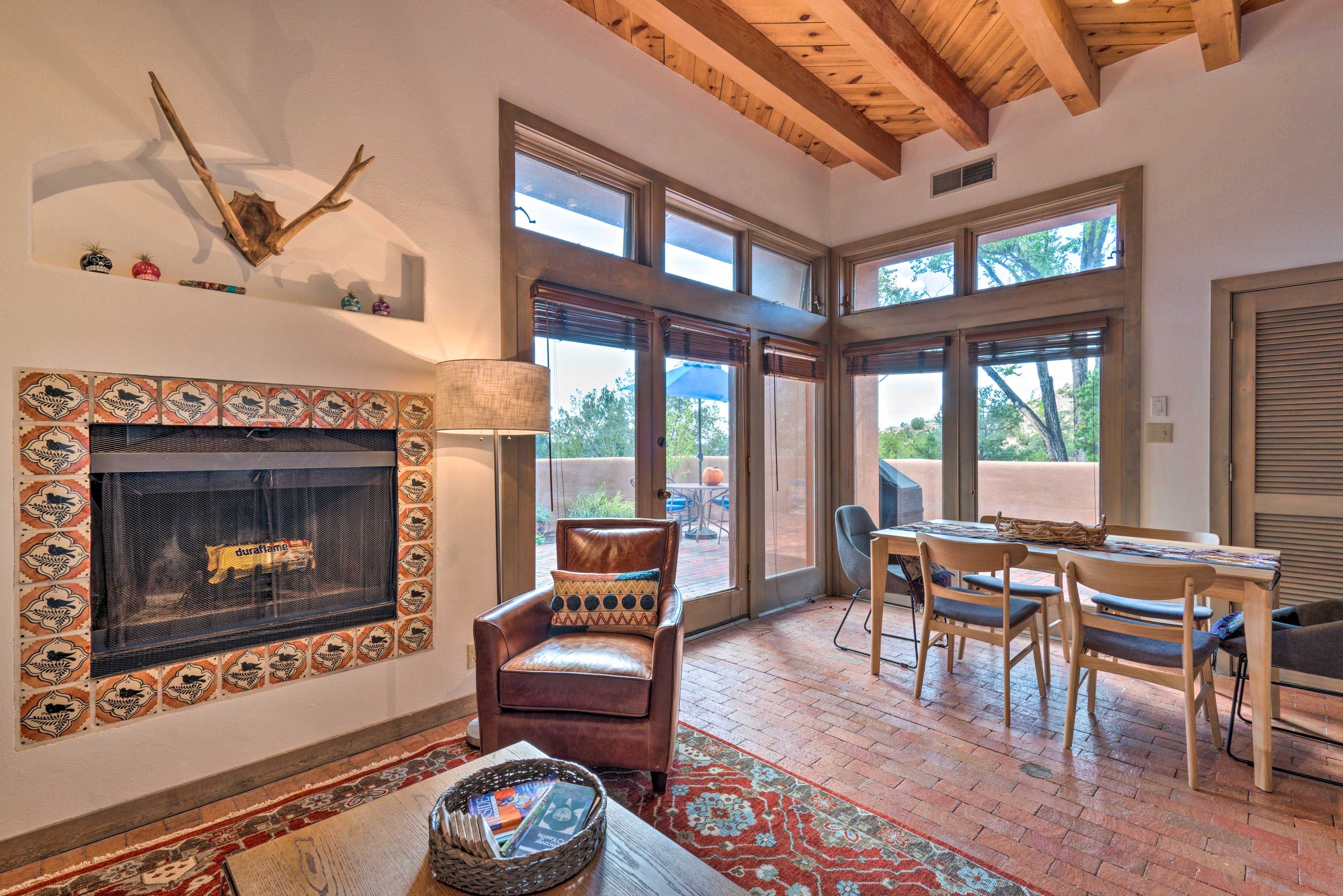 Remarkable Southwestern decor channels this condo's one-of-a-kind character.