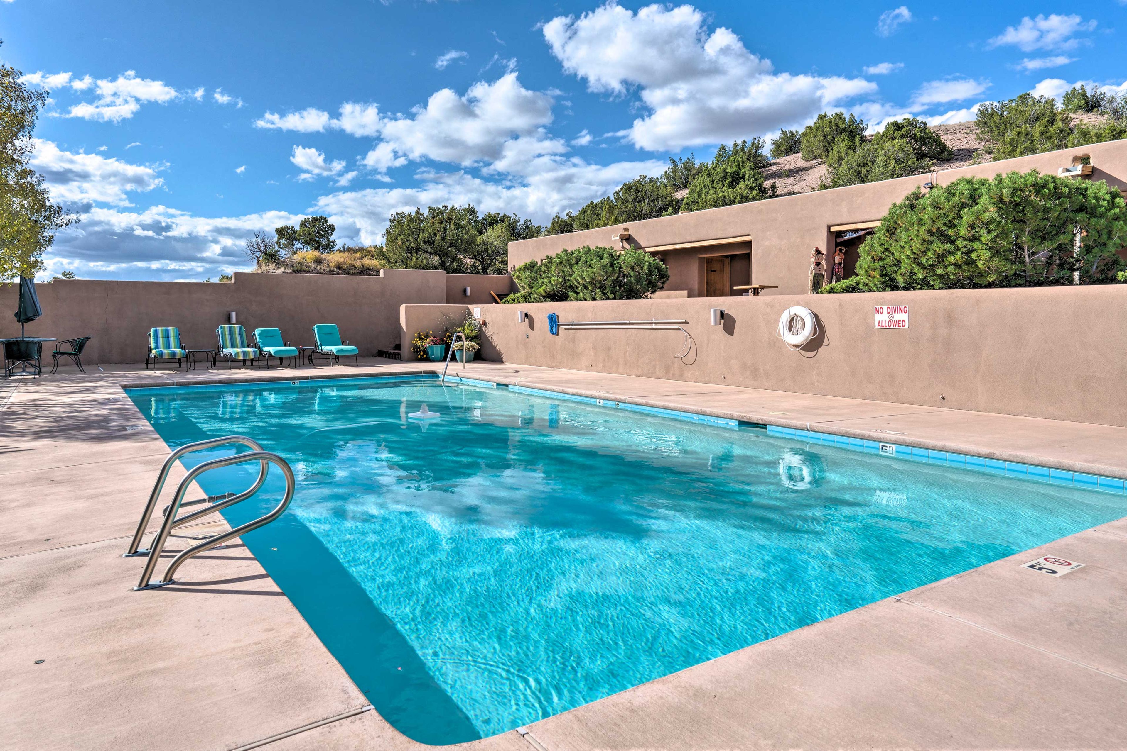 Enjoy a sunny afternoon spent splashing in the community swimming pool!
