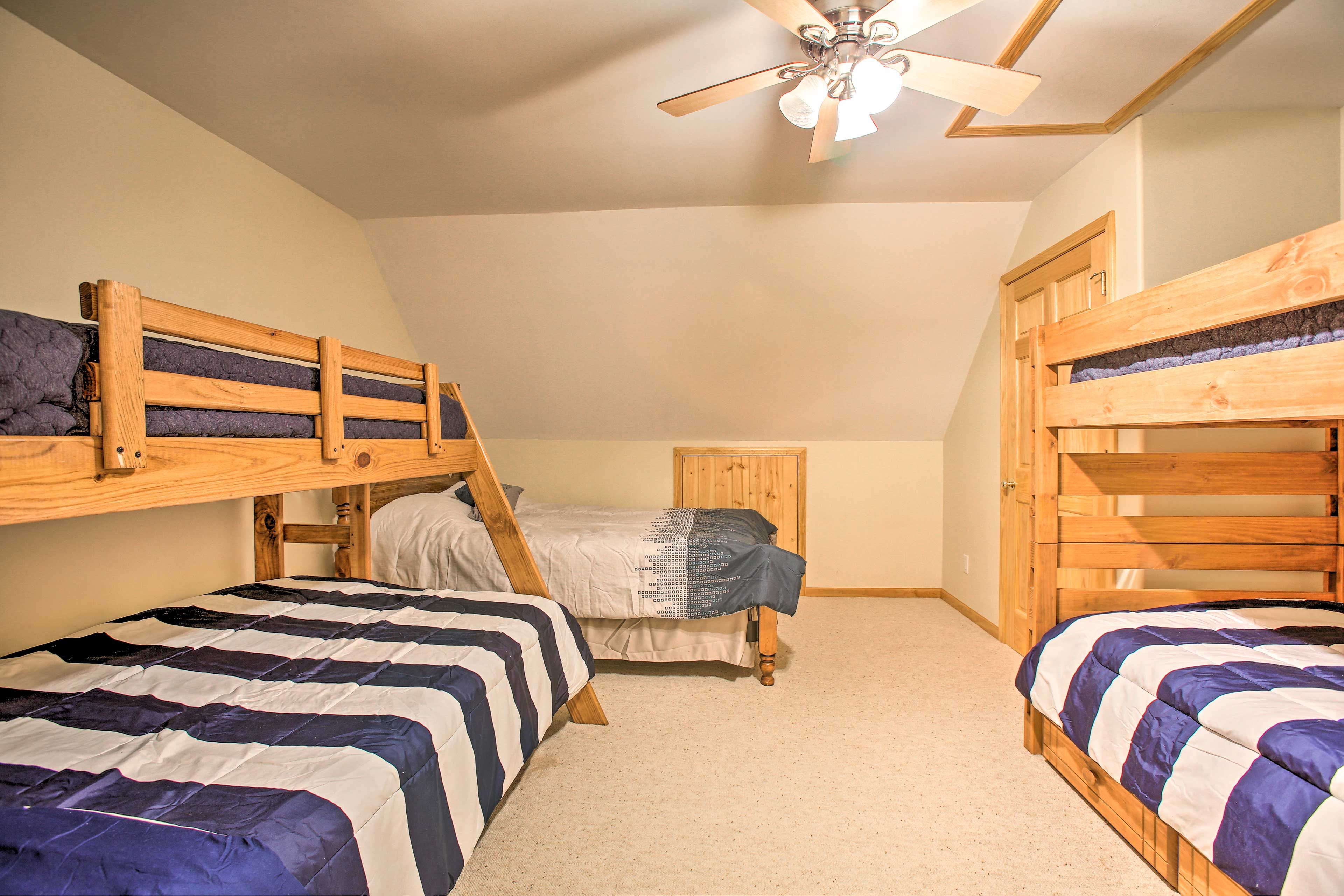 Reminisce on camp glory days in the bunk room!