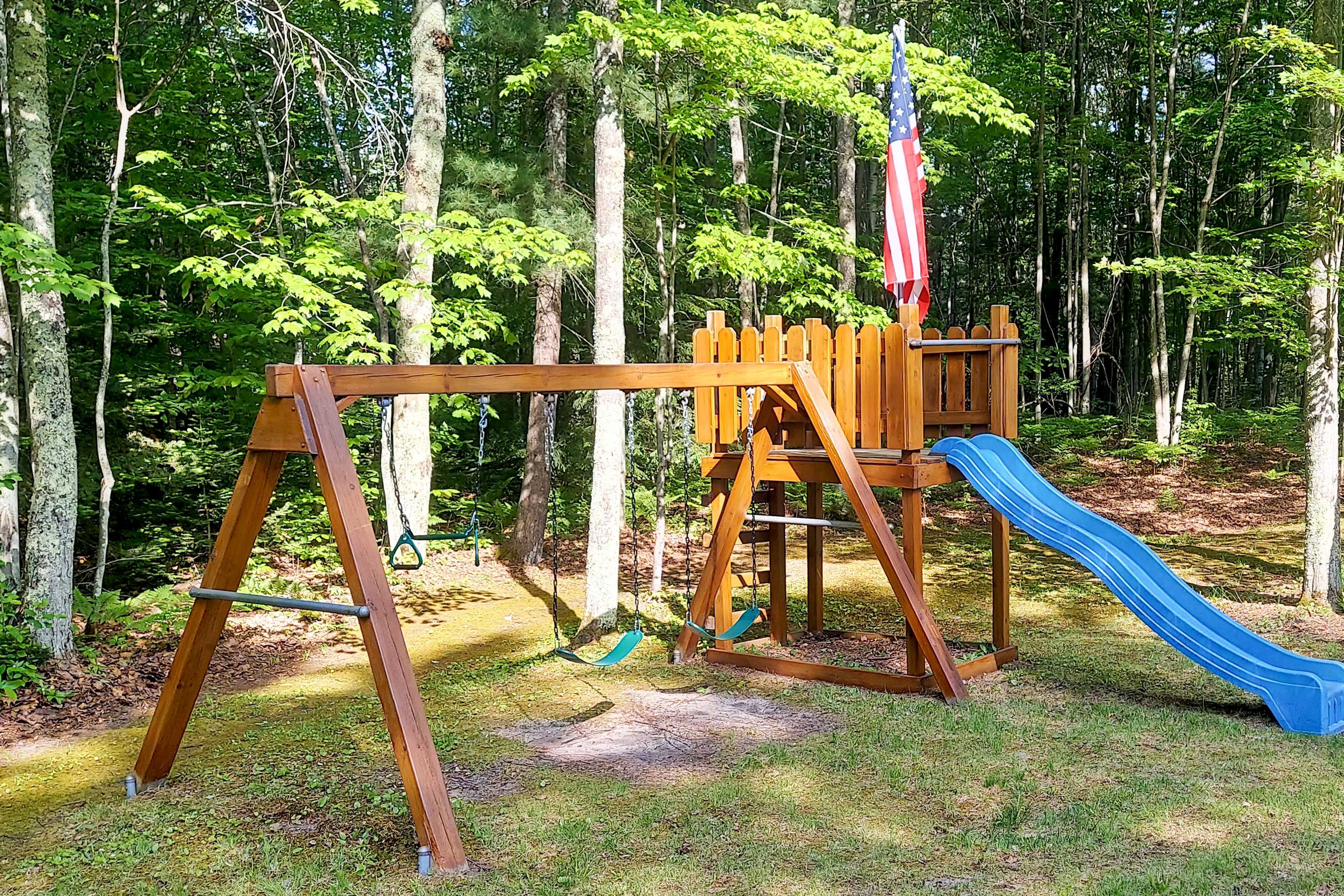 The kids will love to play on the playground.