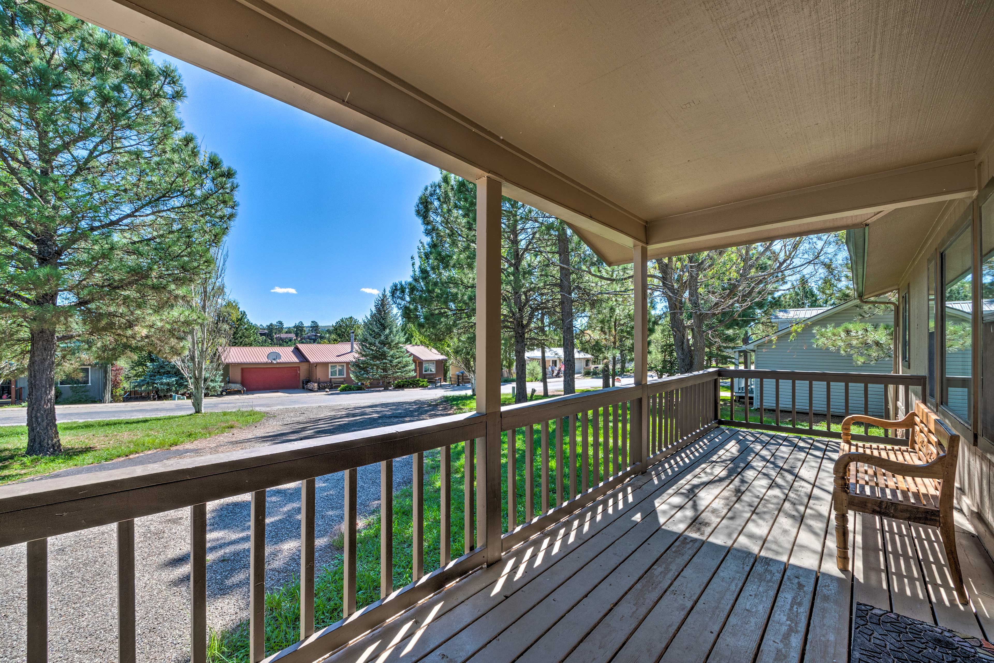 Hang out on the front porch.
