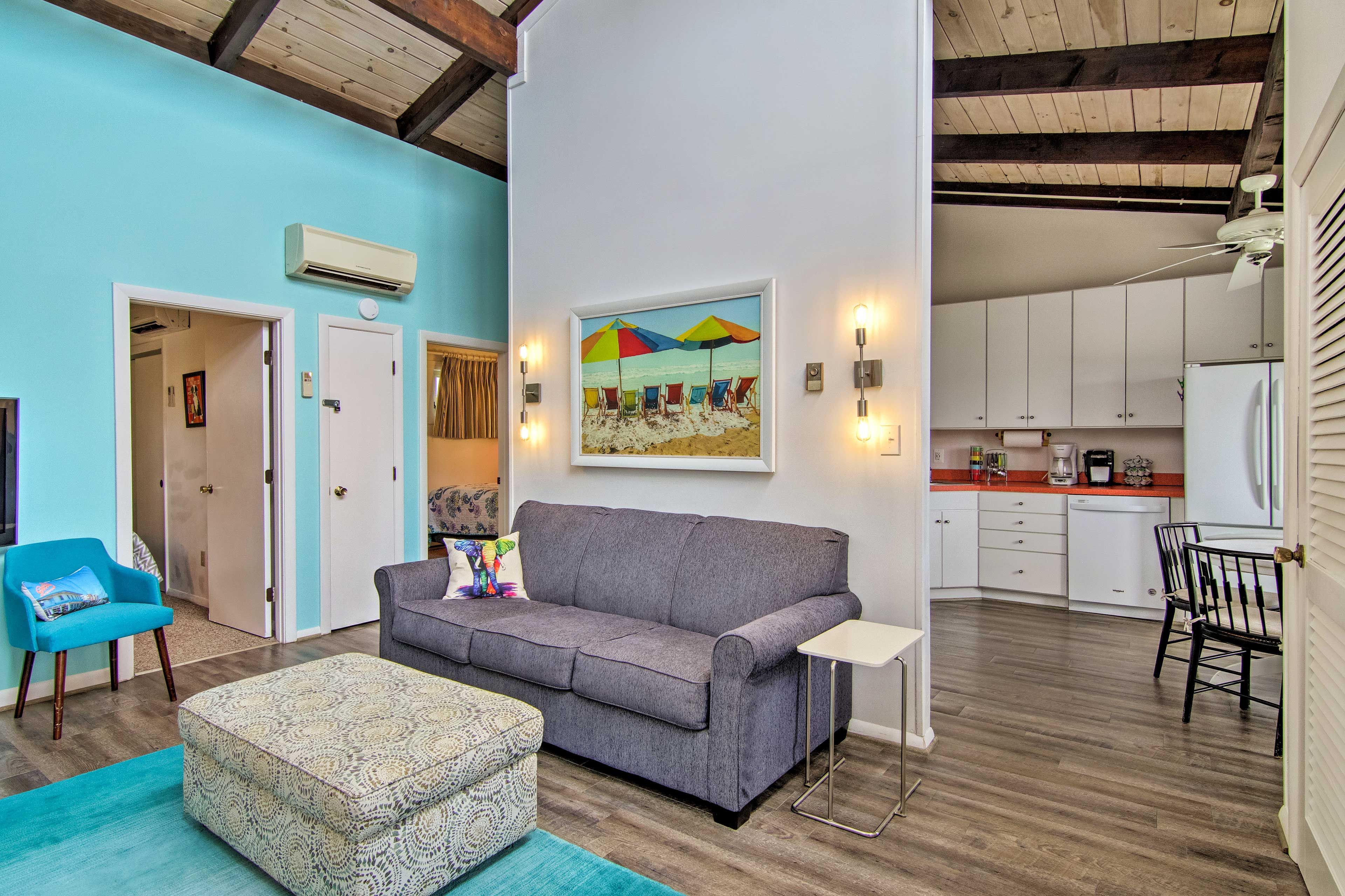 Escape the sunshine for a moment and relax in the air conditioning!