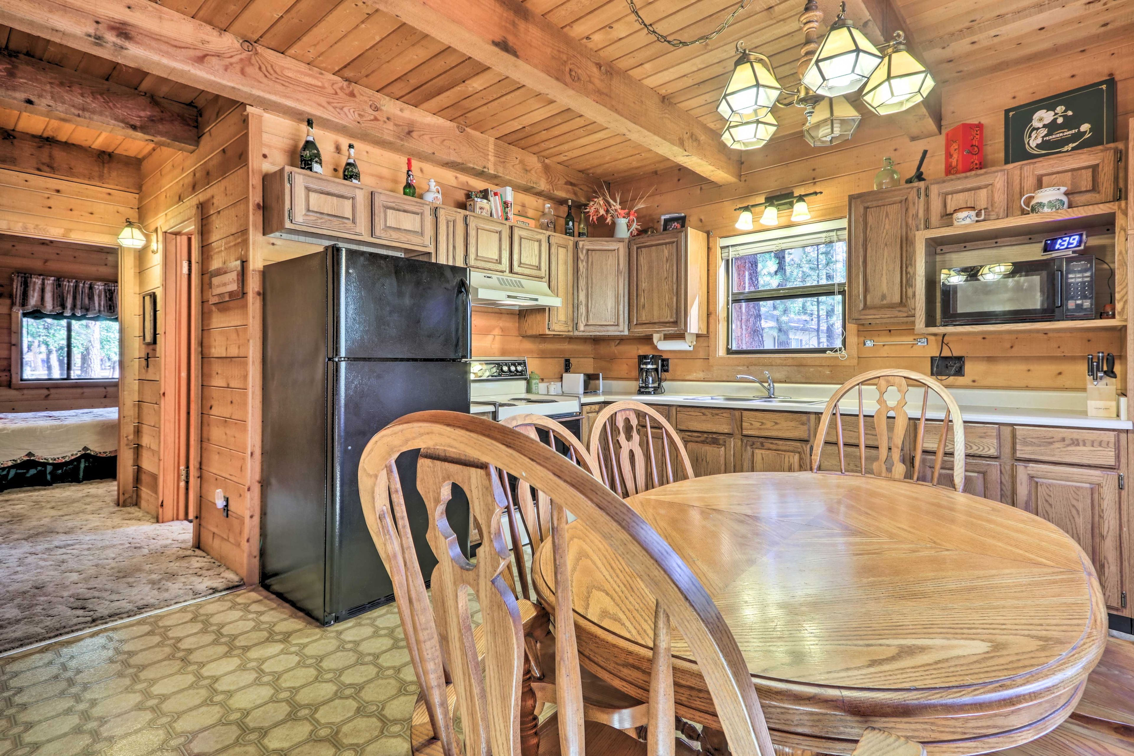 The kitchen is well-equipped ensuring cooking is a breeze.