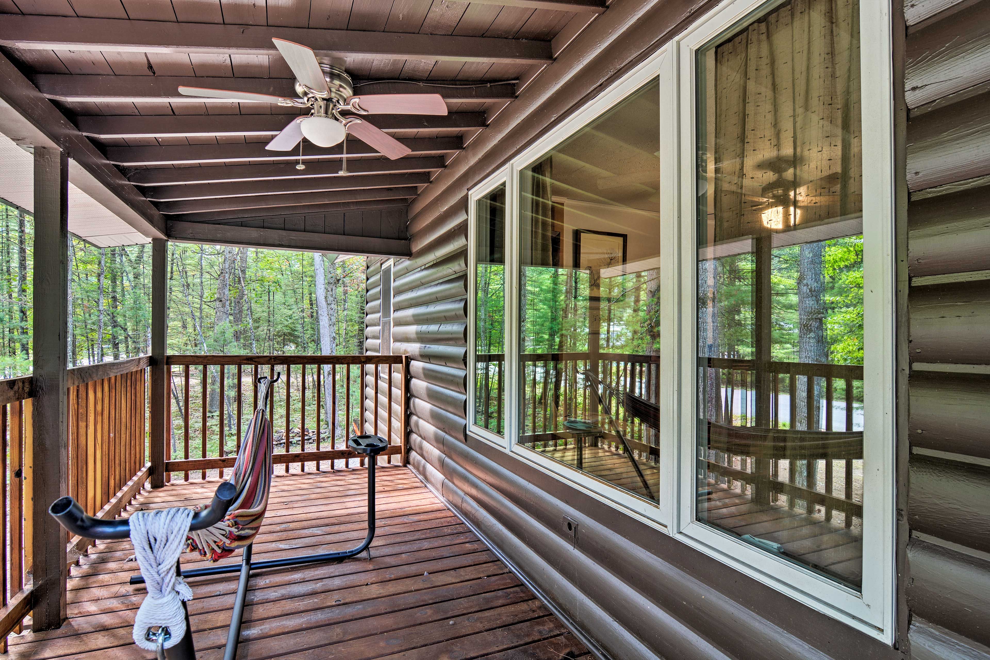 Get to relaxing in the hammock!