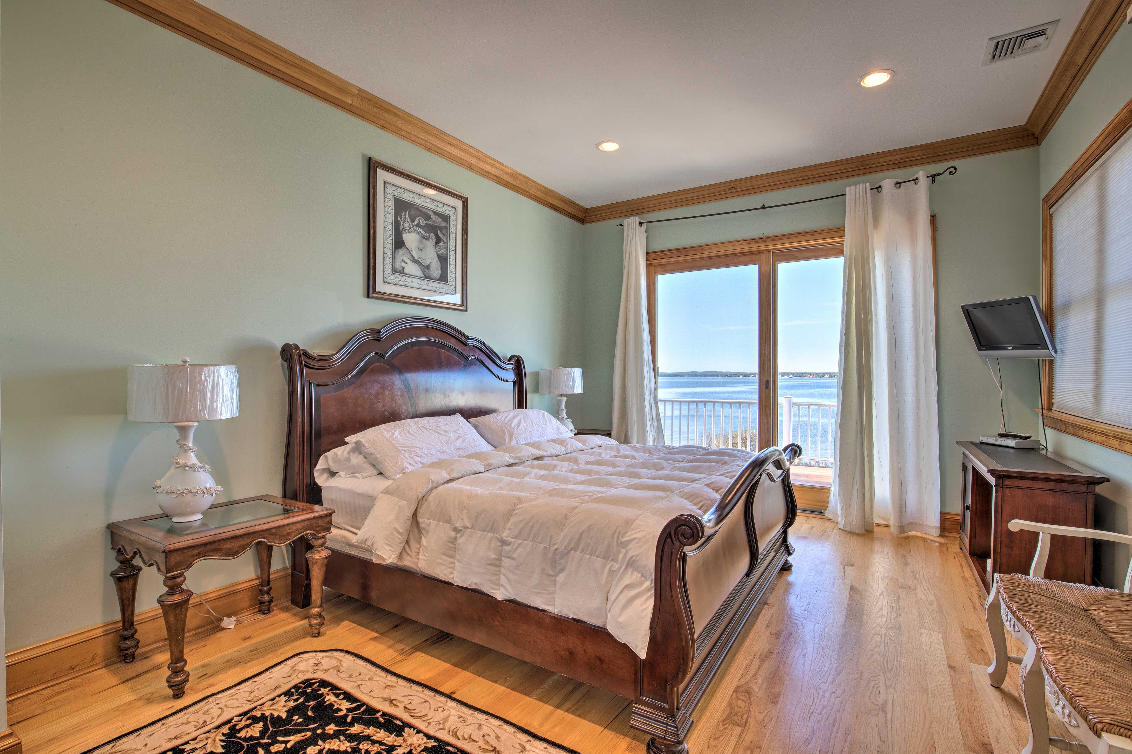 Bedroom 1 | King Bed | Linens Provided | Bedroom TV | 2nd Floor