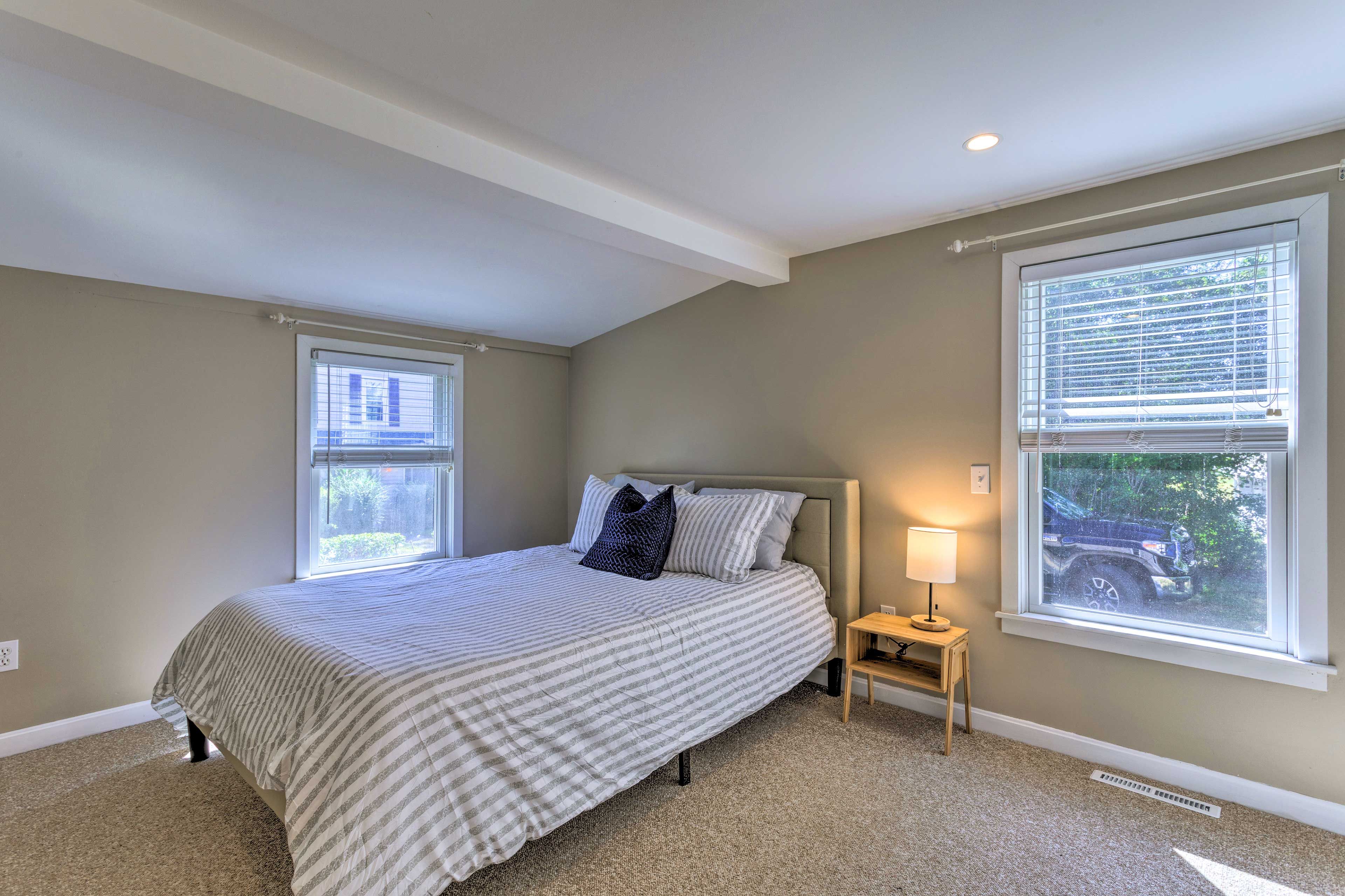 The first bedroom sleeps 2.
